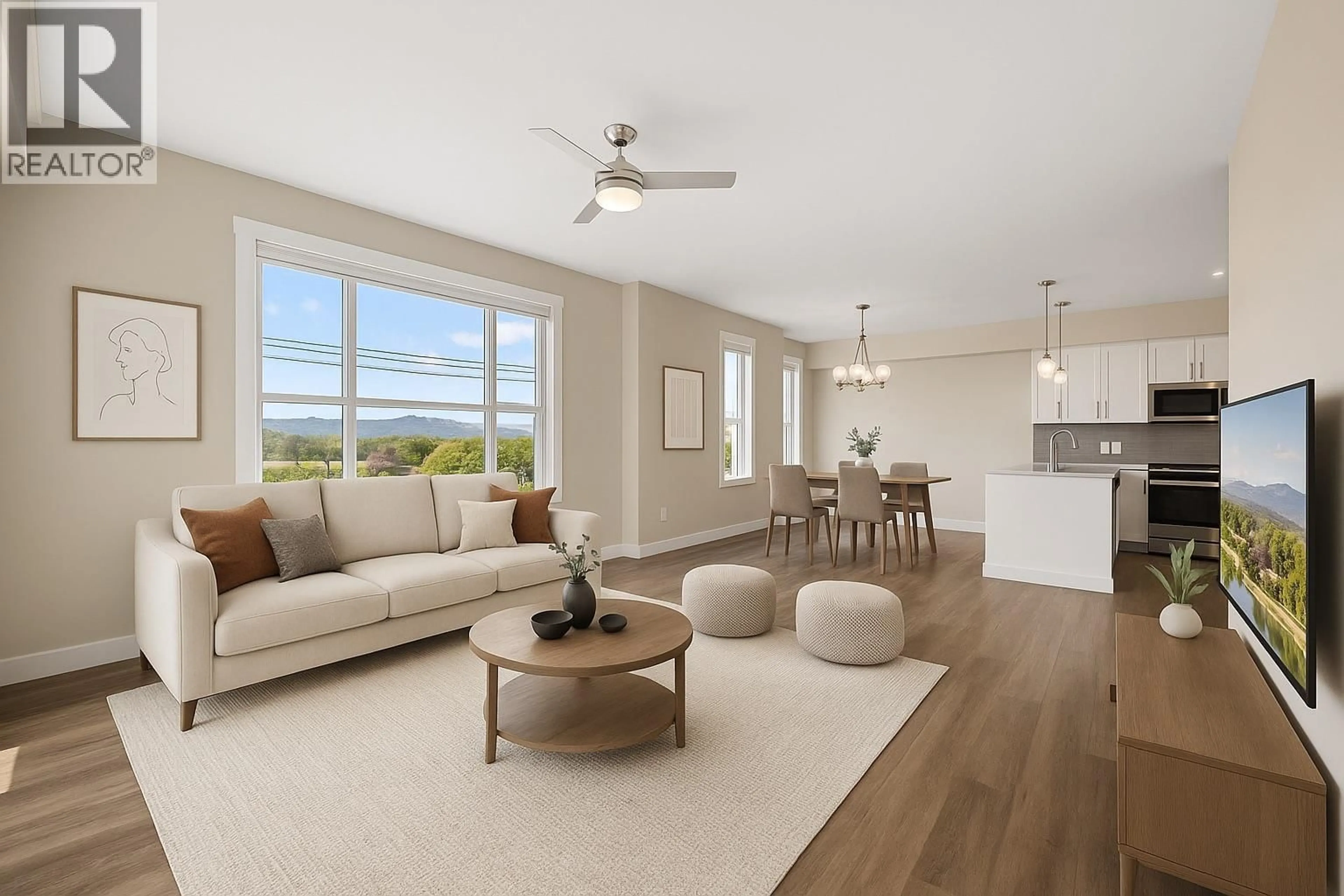 Living room with furniture, unknown for 313 - 3090 BURTCH ROAD, Kelowna British Columbia V1W5G9