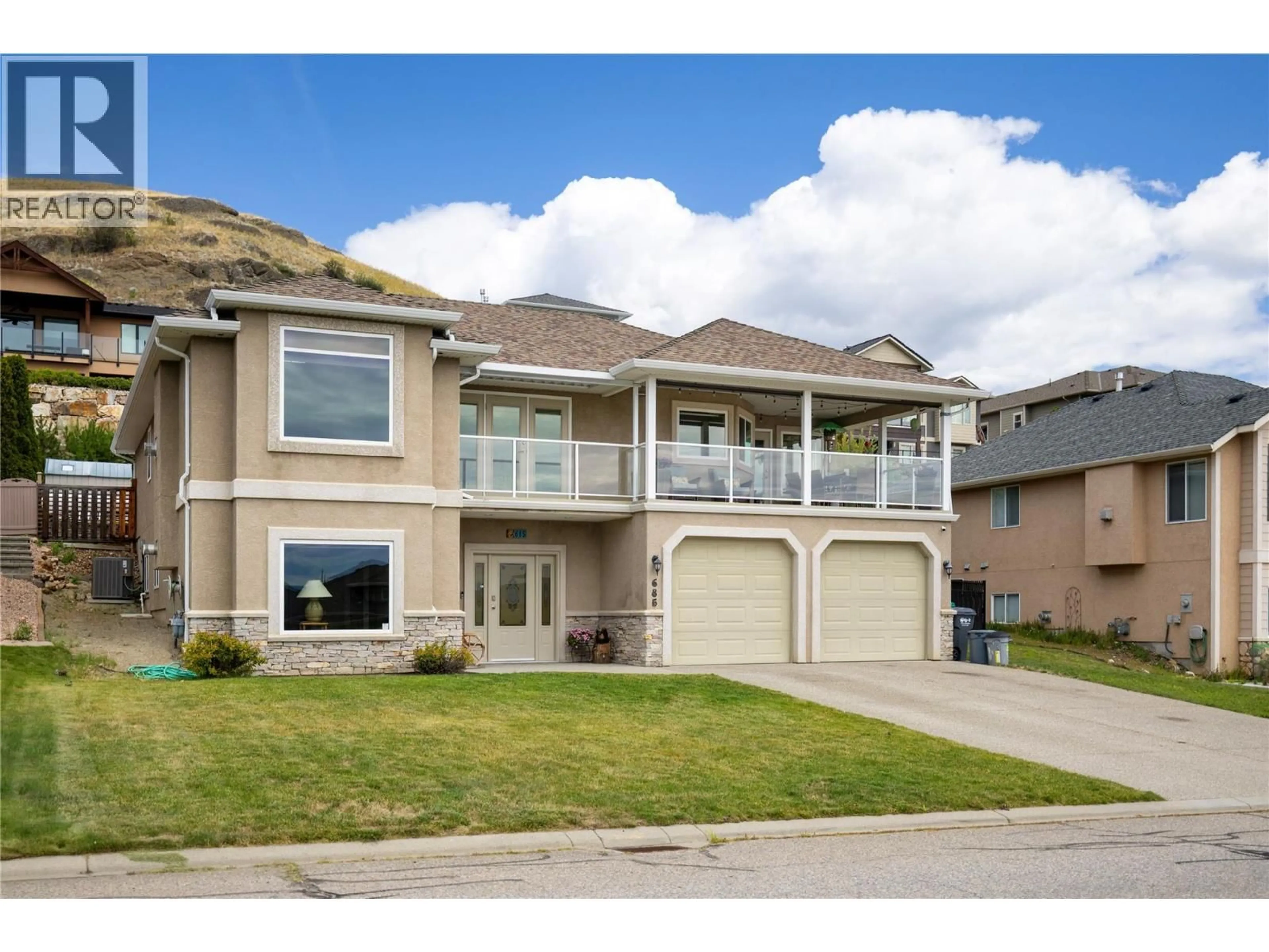Home with vinyl exterior material, mountain view for 685 MT YORK DRIVE, Coldstream British Columbia V1B3X2