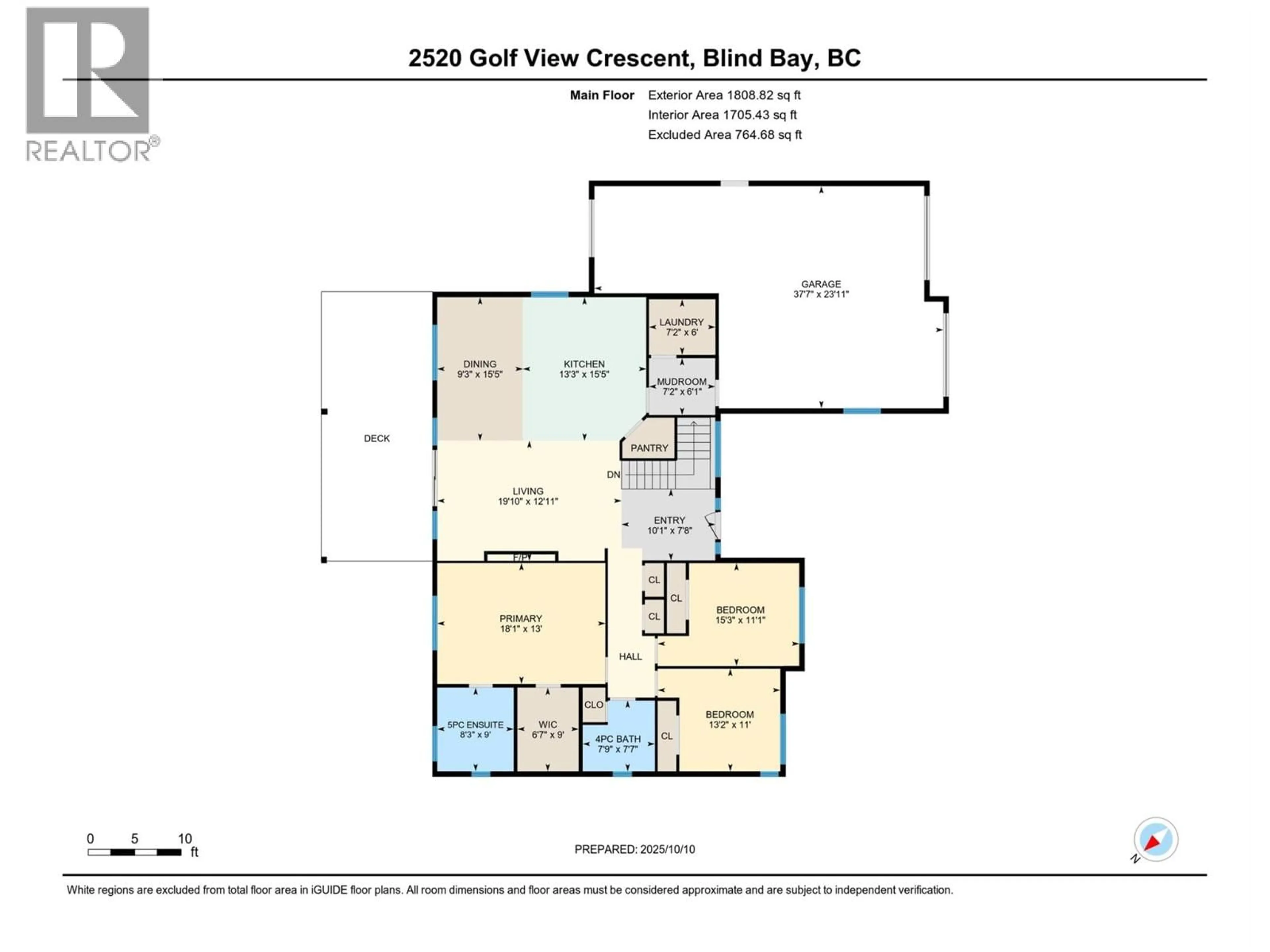 Floor plan for 2520 GOLF VIEW CRESCENT, Blind Bay British Columbia V0E1H2