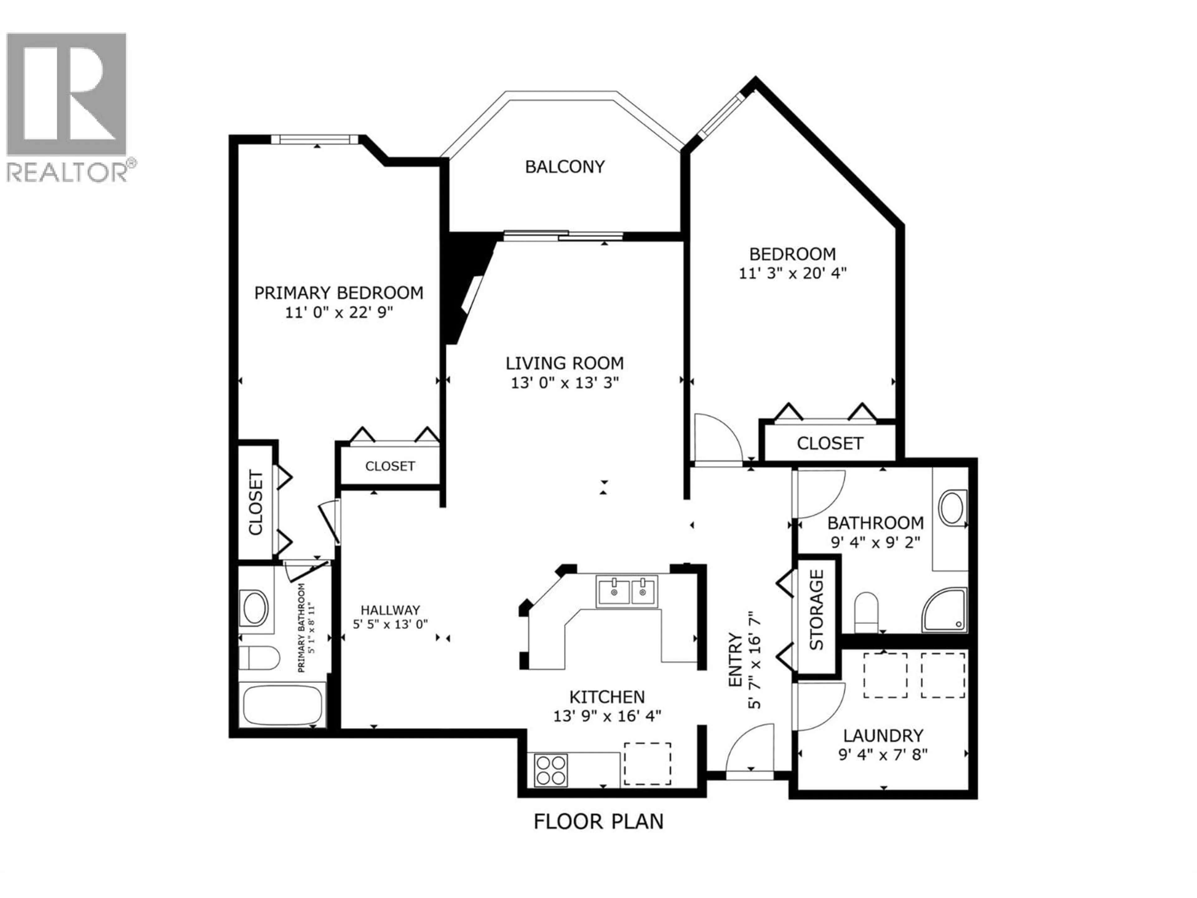 Floor plan for 309 - 3806 35 AVENUE, Vernon British Columbia V1T9N6