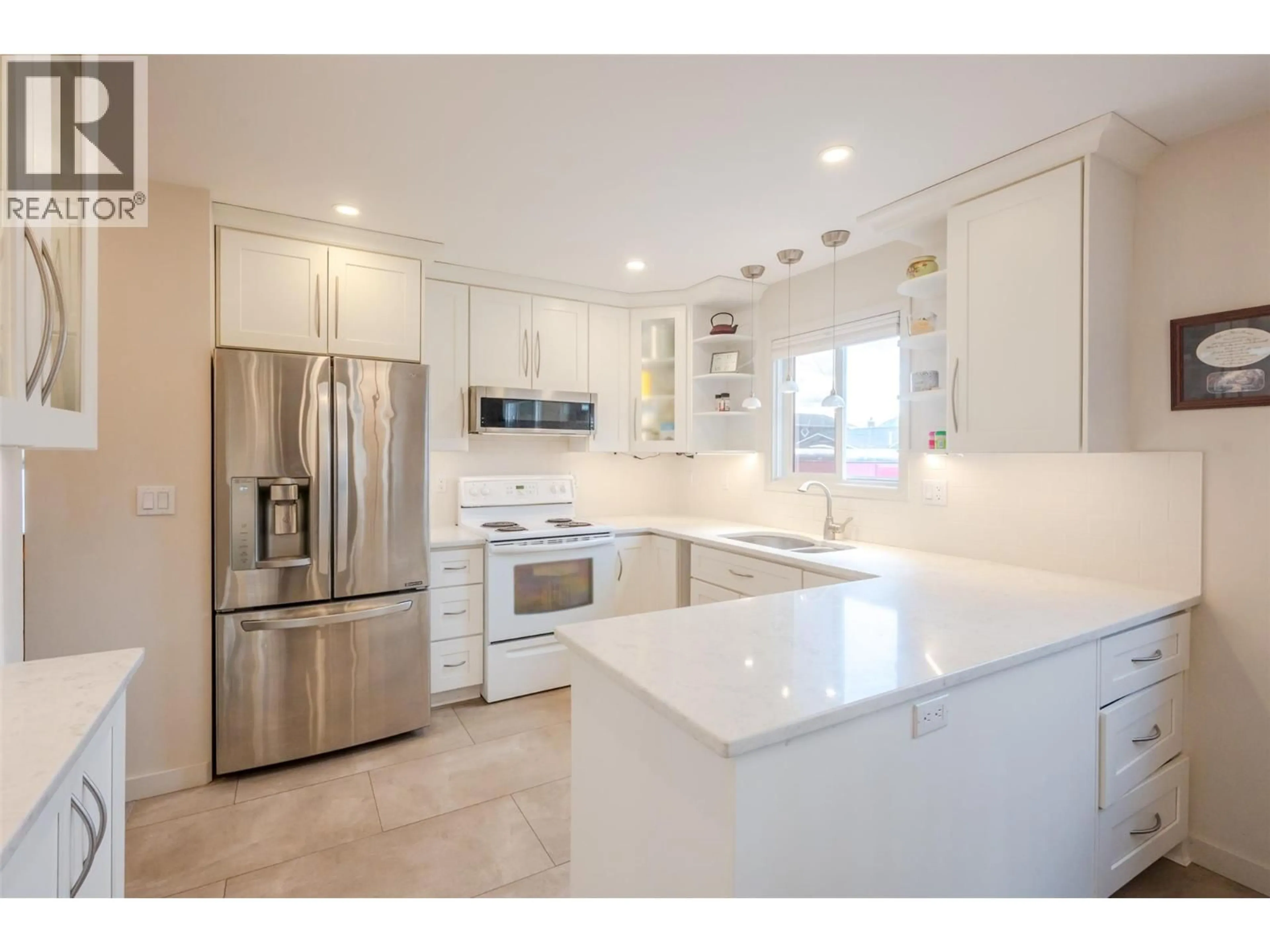 Open concept kitchen, ceramic/tile floor for 11120 JONES FLAT ROAD, Summerland British Columbia V0H1Z3