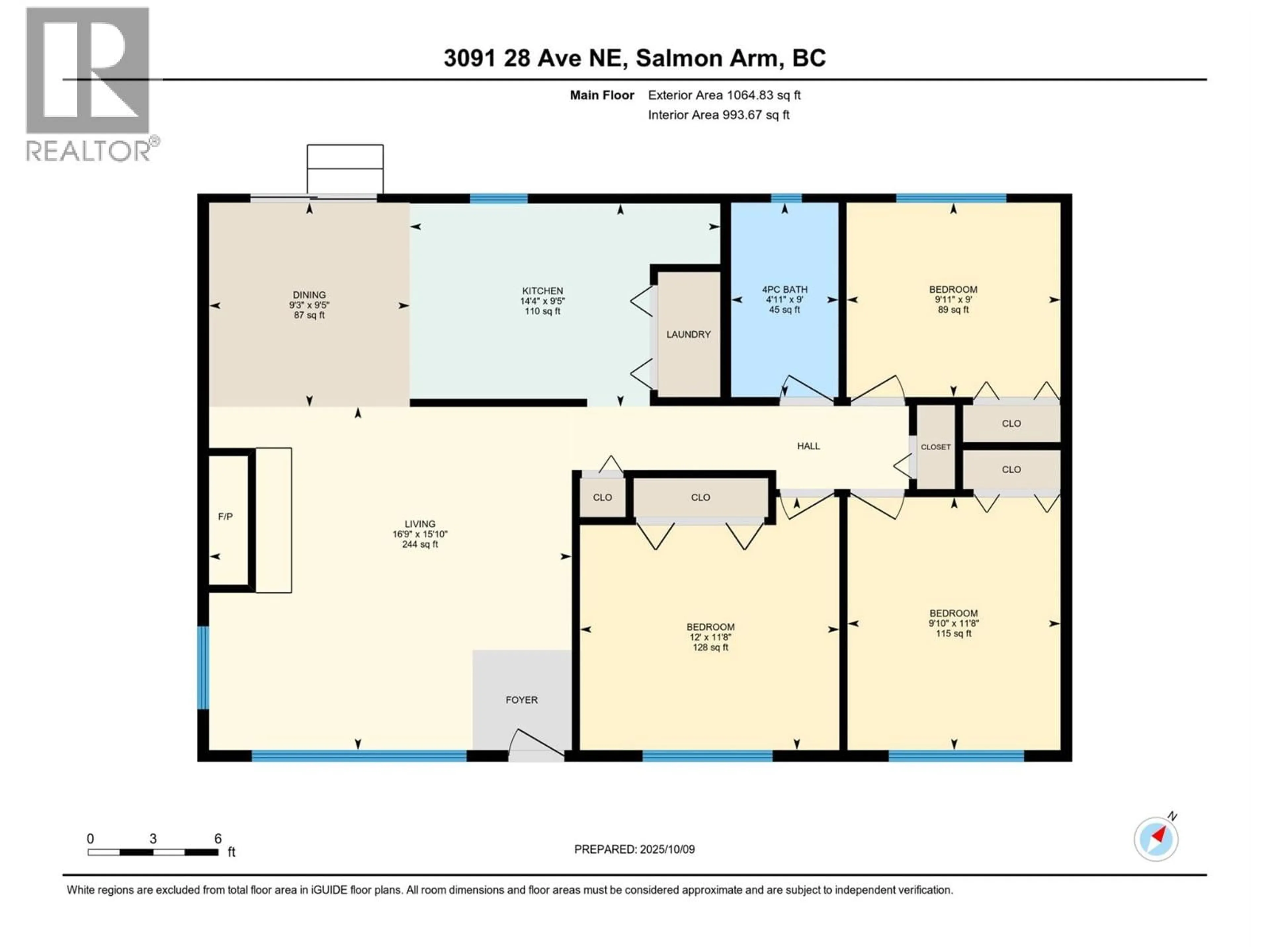 Floor plan for 3091 28 AVENUE NORTHEAST, Salmon Arm British Columbia V1E3G2
