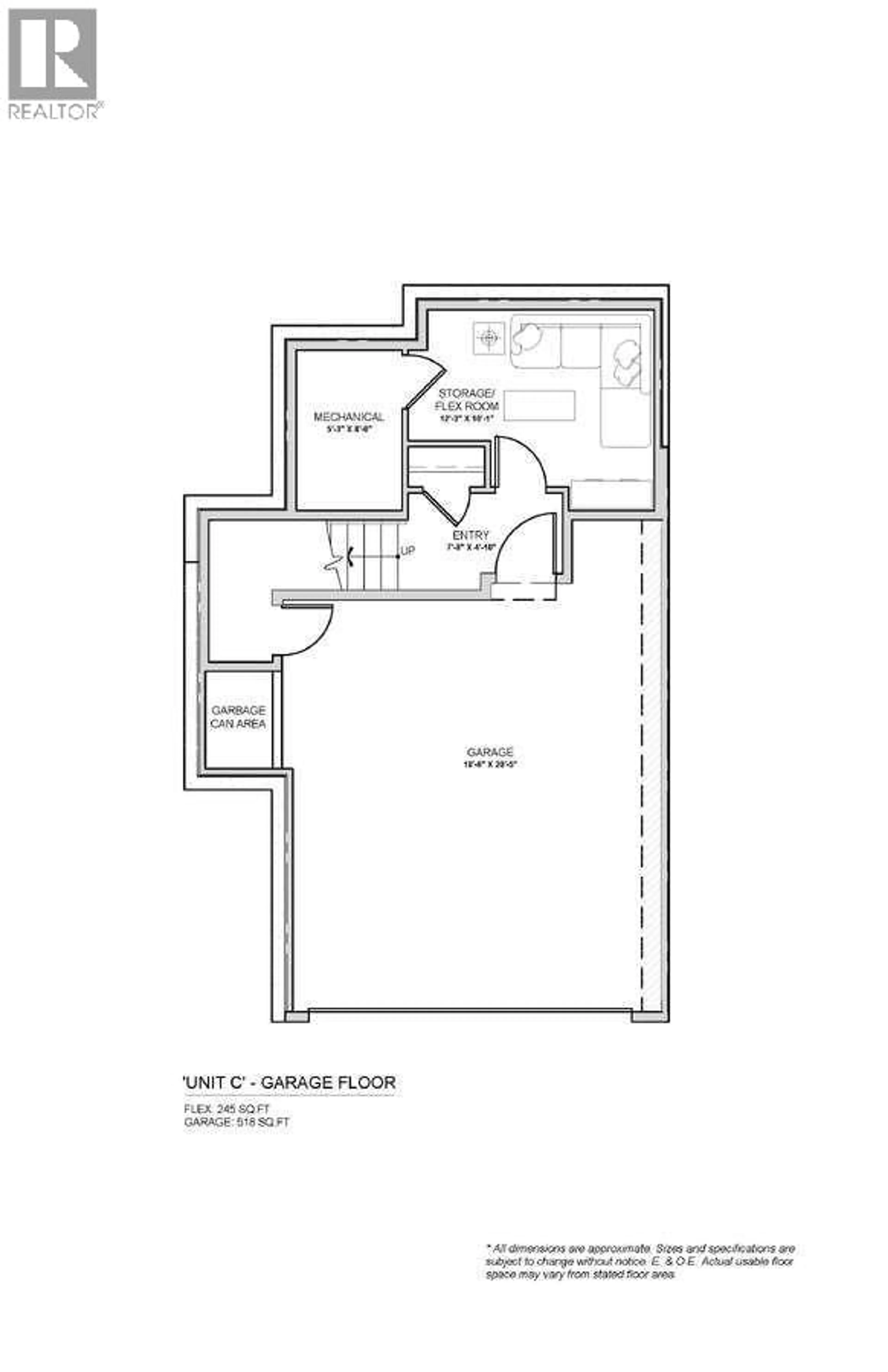 Floor plan for 18 - 1550 UNION ROAD, Kelowna British Columbia V1V0G9