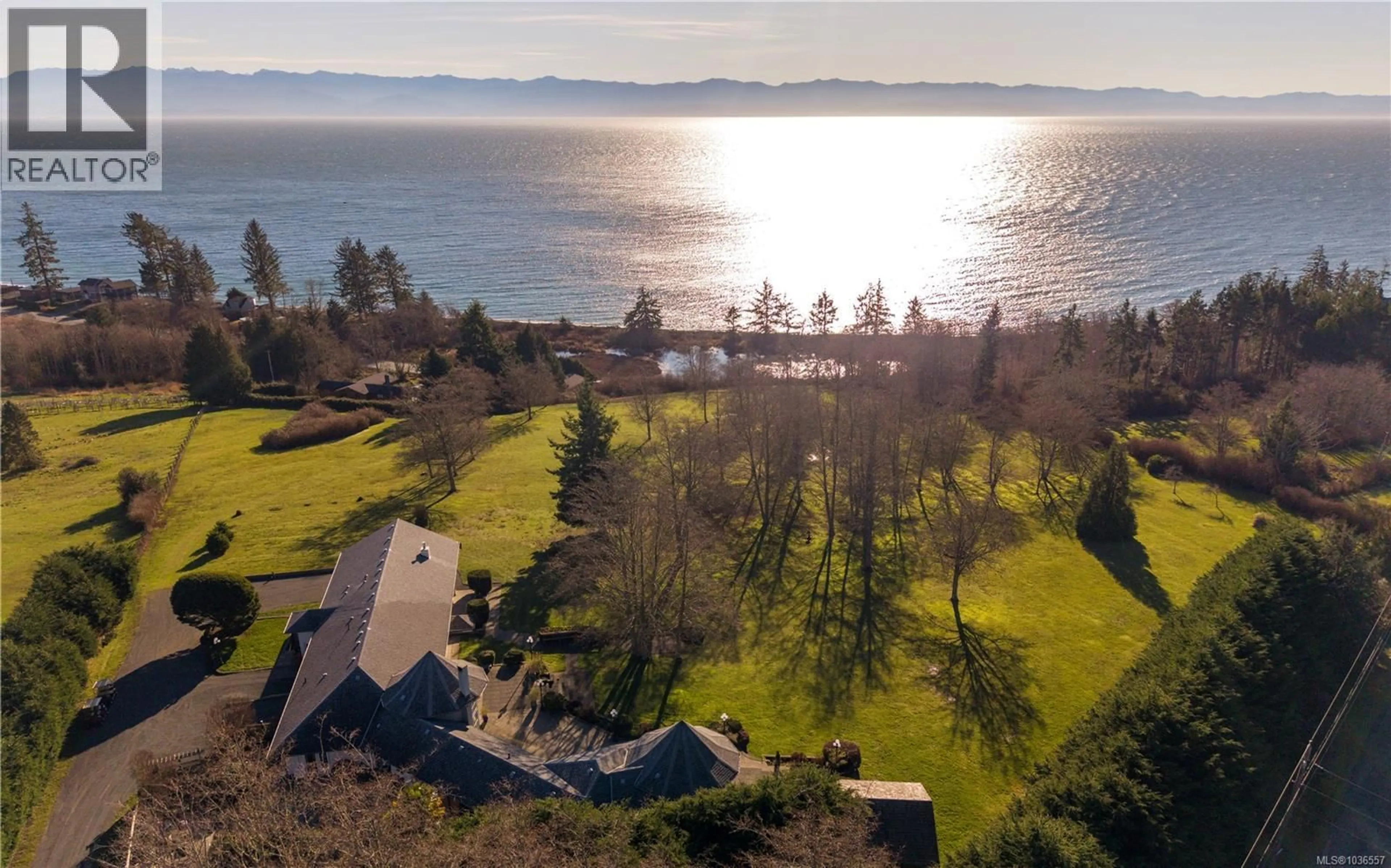 A pic from outside/outdoor area/front of a property/back of a property/a pic from drone, water/lake/river/ocean view for 4690 OTTER POINT PLACE, Sooke British Columbia V9Z0K6
