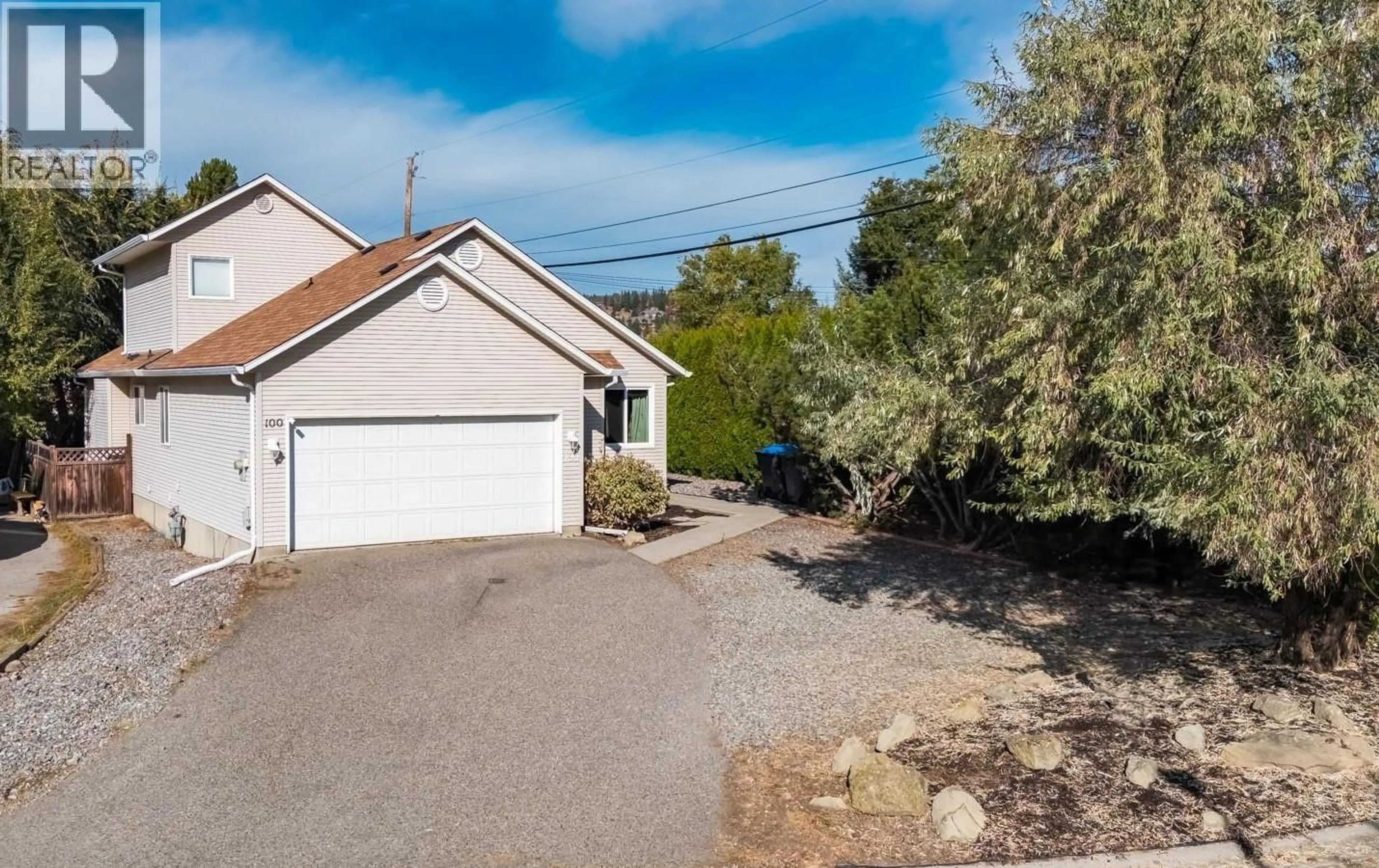 A pic from outside/outdoor area/front of a property/back of a property/a pic from drone, street for 100 VERNA COURT, Kelowna British Columbia V1V1S9