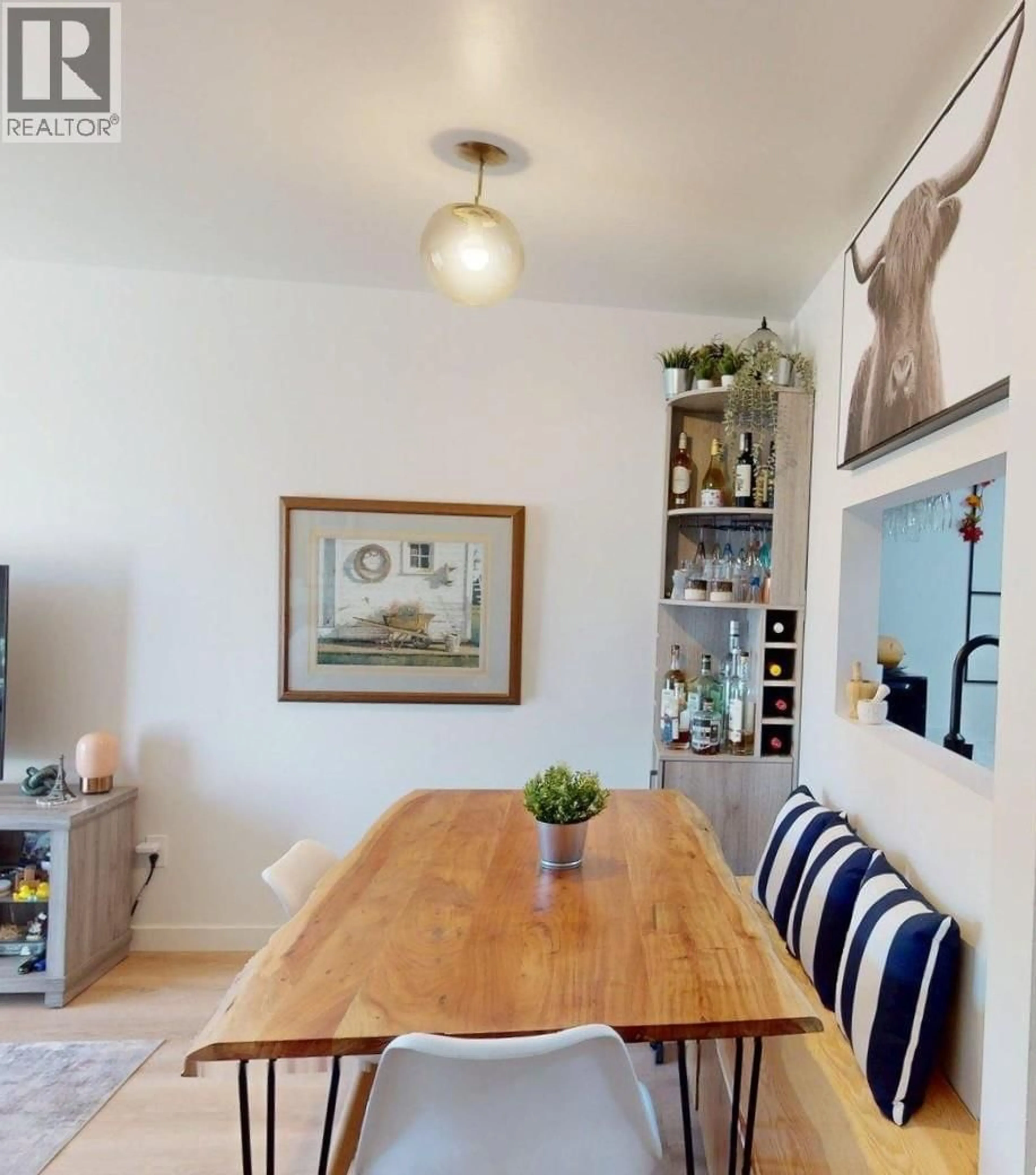 Dining room, wood/laminate floor for 212 - 501 ELK STREET, Elkford British Columbia V0B1H0