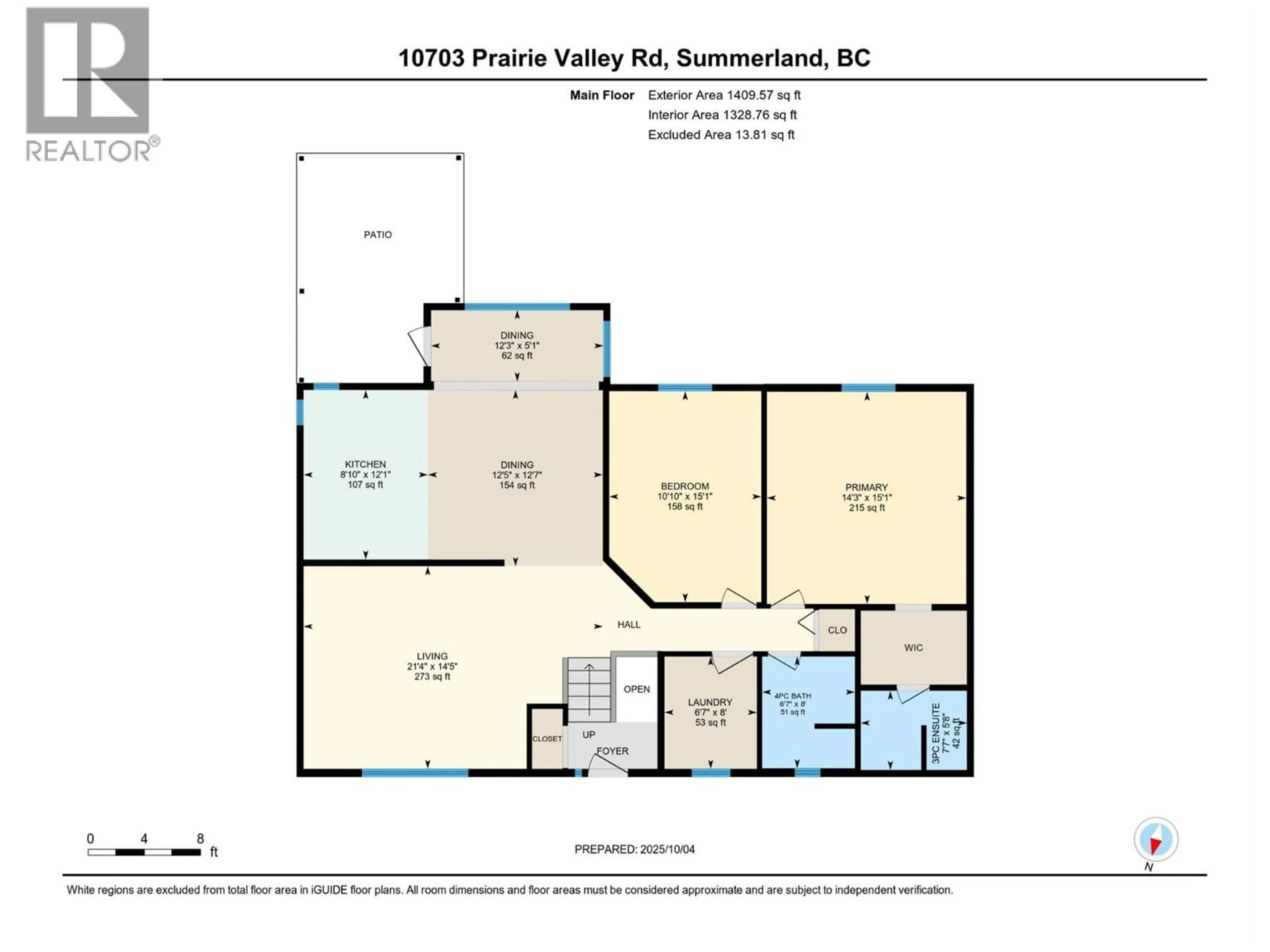 Floor plan for 10703 PRAIRIE VALLEY ROAD, Summerland British Columbia V0H1Z8