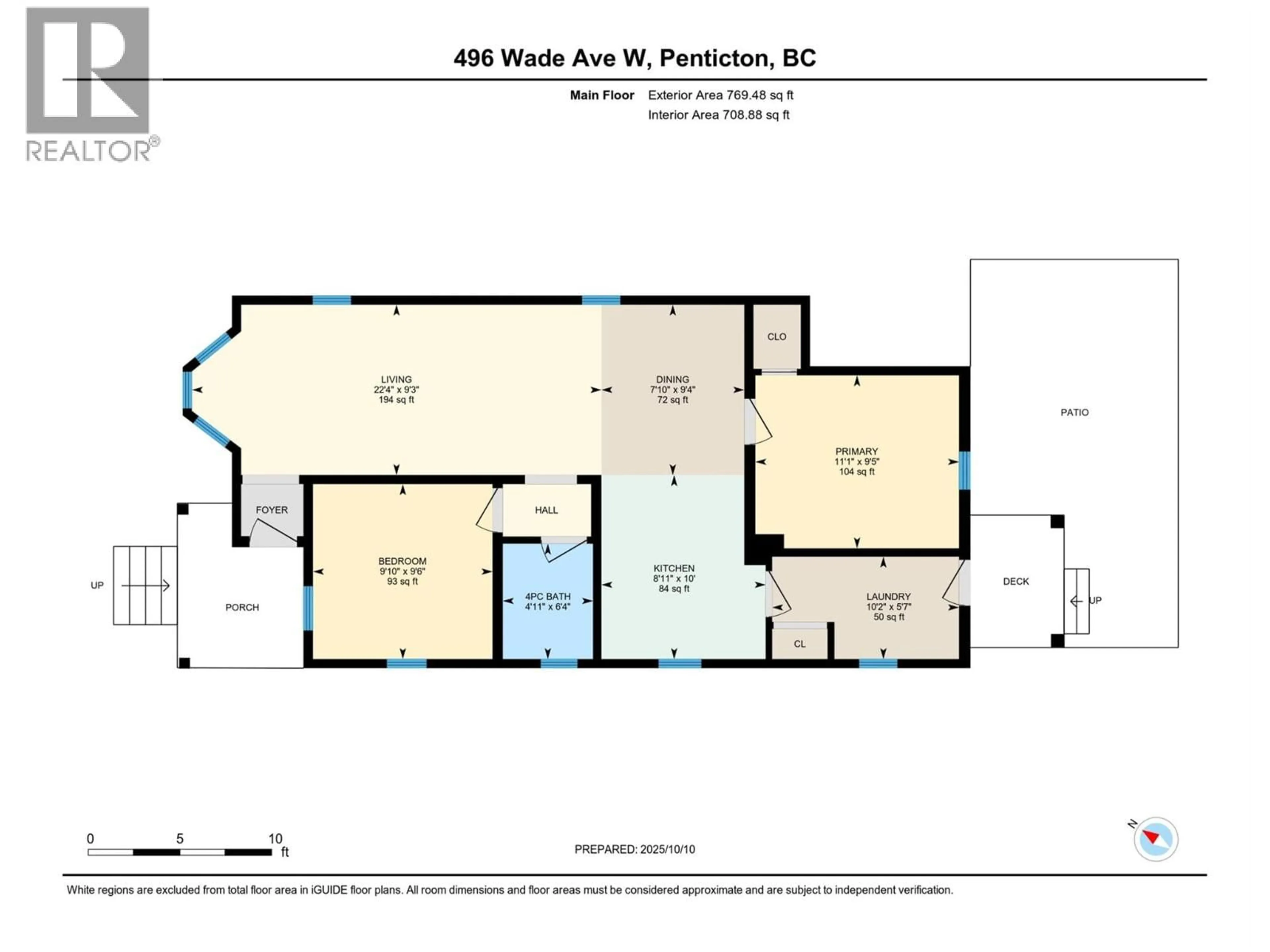 Floor plan for 496 WADE AVENUE WEST, Penticton British Columbia V2A1V4