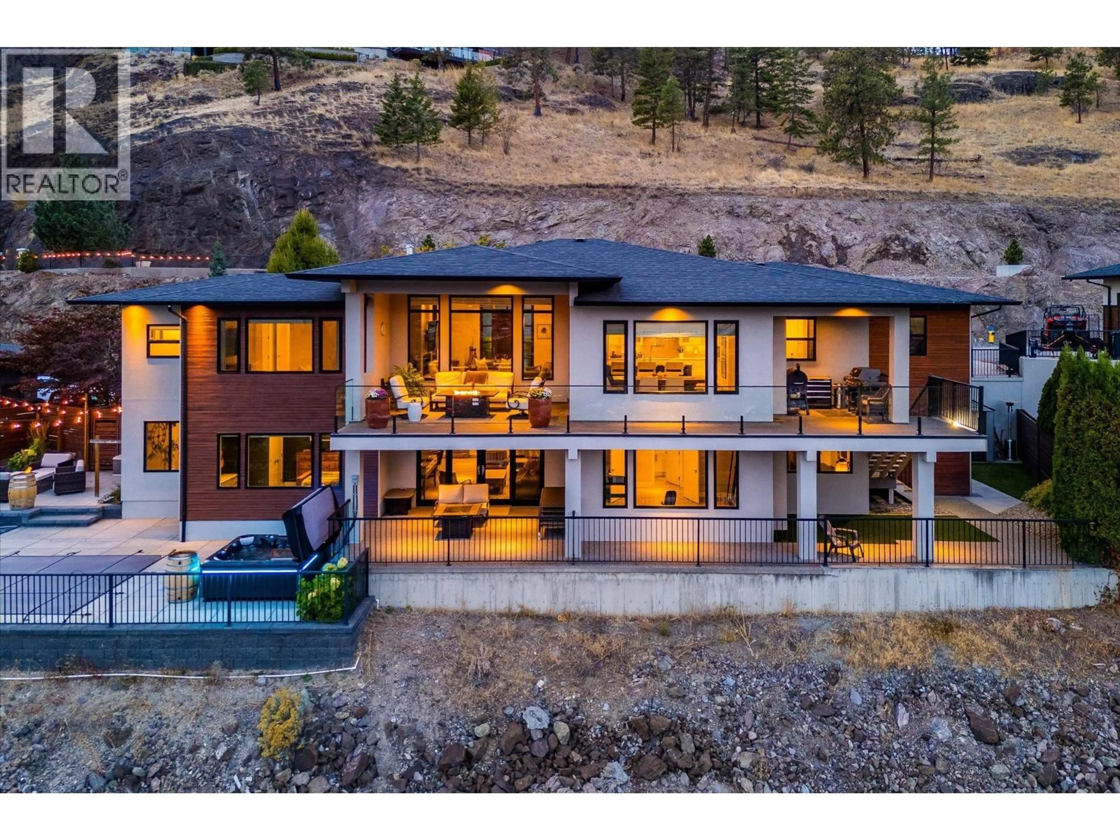 A pic from outside/outdoor area/front of a property/back of a property/a pic from drone, mountain view for 738 HIGHPOINTE DRIVE, Kelowna British Columbia V1V2Y1