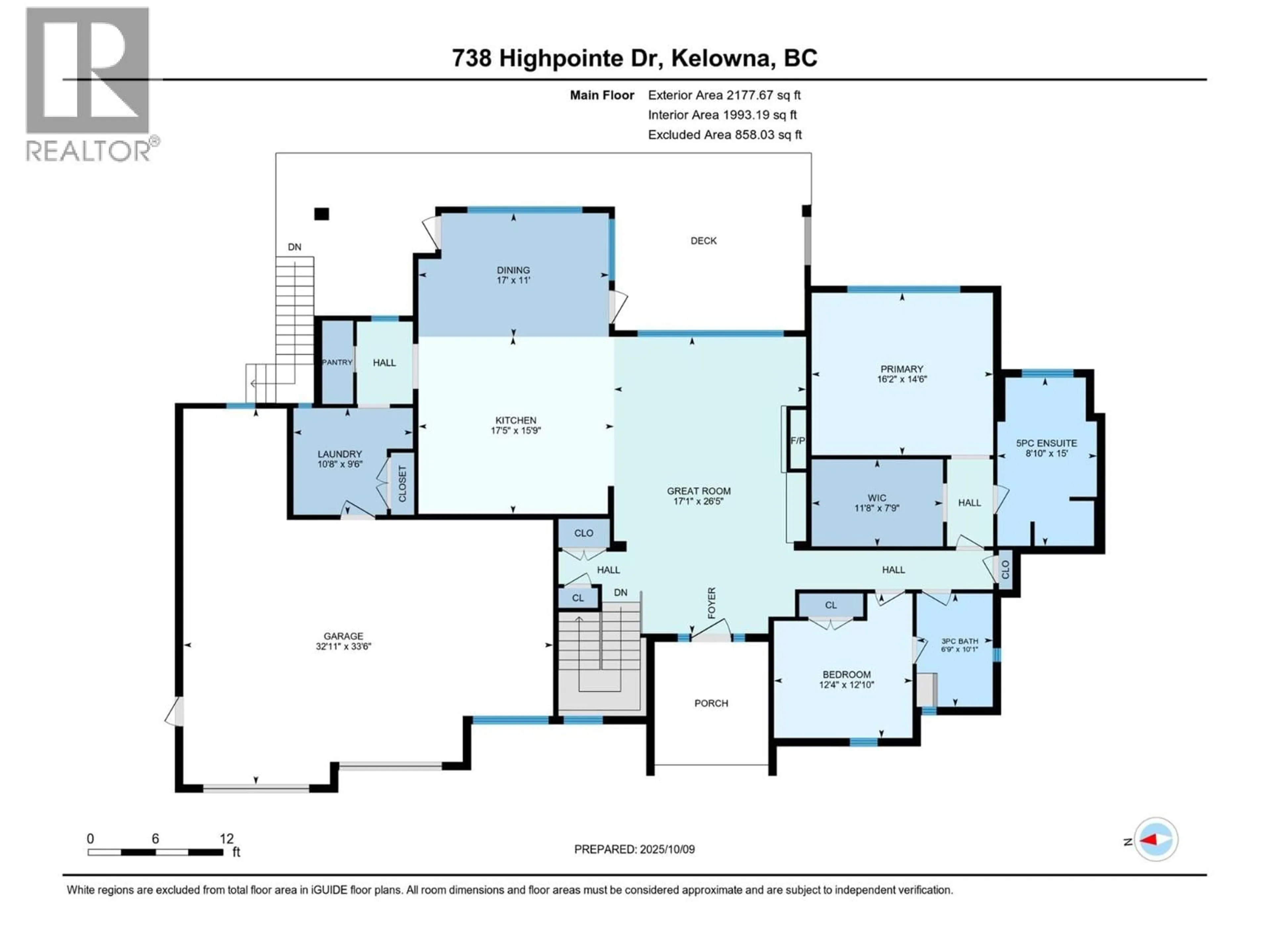 Floor plan for 738 HIGHPOINTE DRIVE, Kelowna British Columbia V1V2Y1