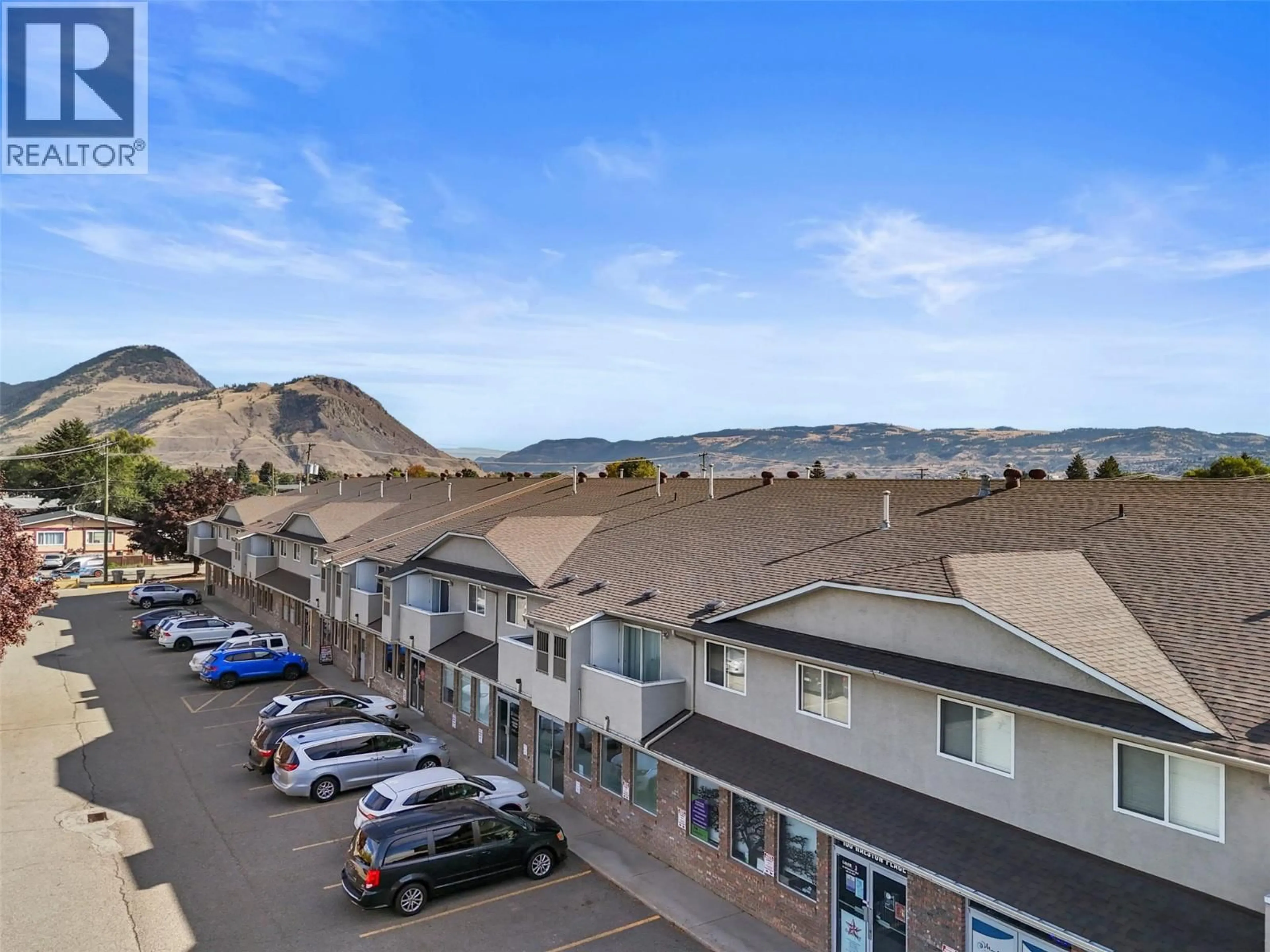 A pic from outside/outdoor area/front of a property/back of a property/a pic from drone, mountain view for 203 - 1295 12TH STREET, Kamloops British Columbia V2B3C8