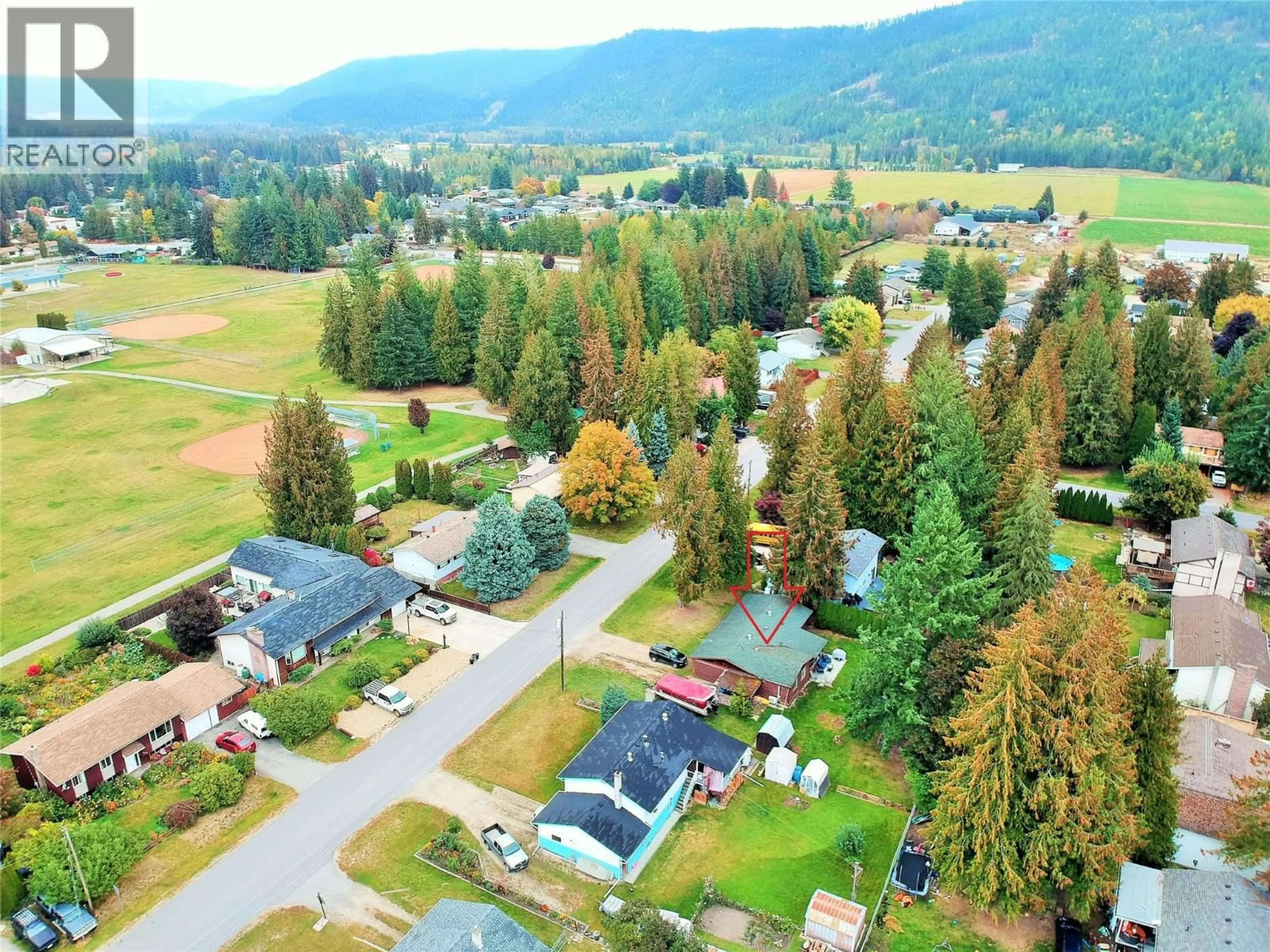 A pic from outside/outdoor area/front of a property/back of a property/a pic from drone, mountain view for 613 PINE STREET, Sicamous British Columbia V0E2V0