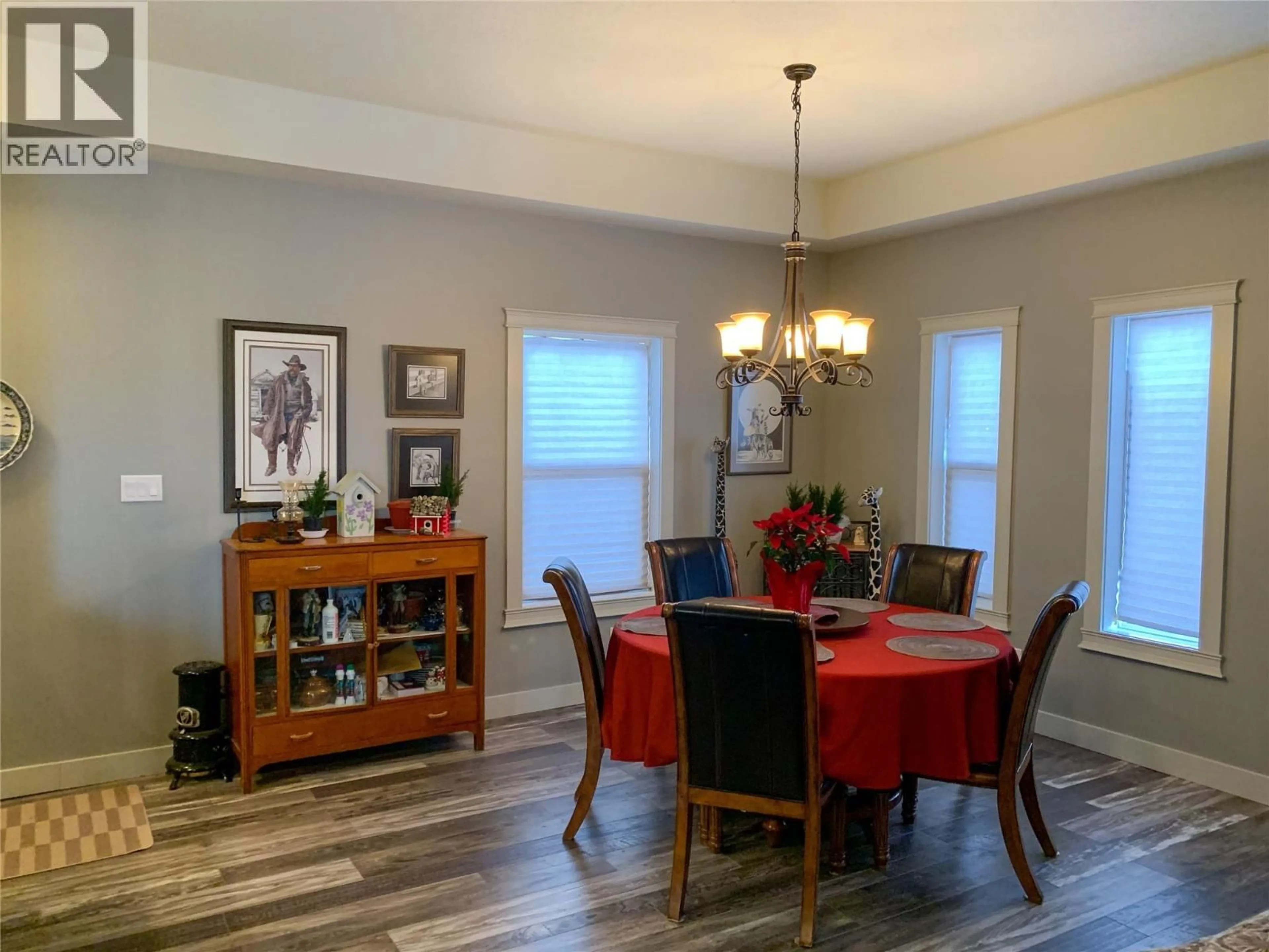 Dining room, wood/laminate floor for 4803 46 AVENUE, Pouce Coupe British Columbia V0C2C0