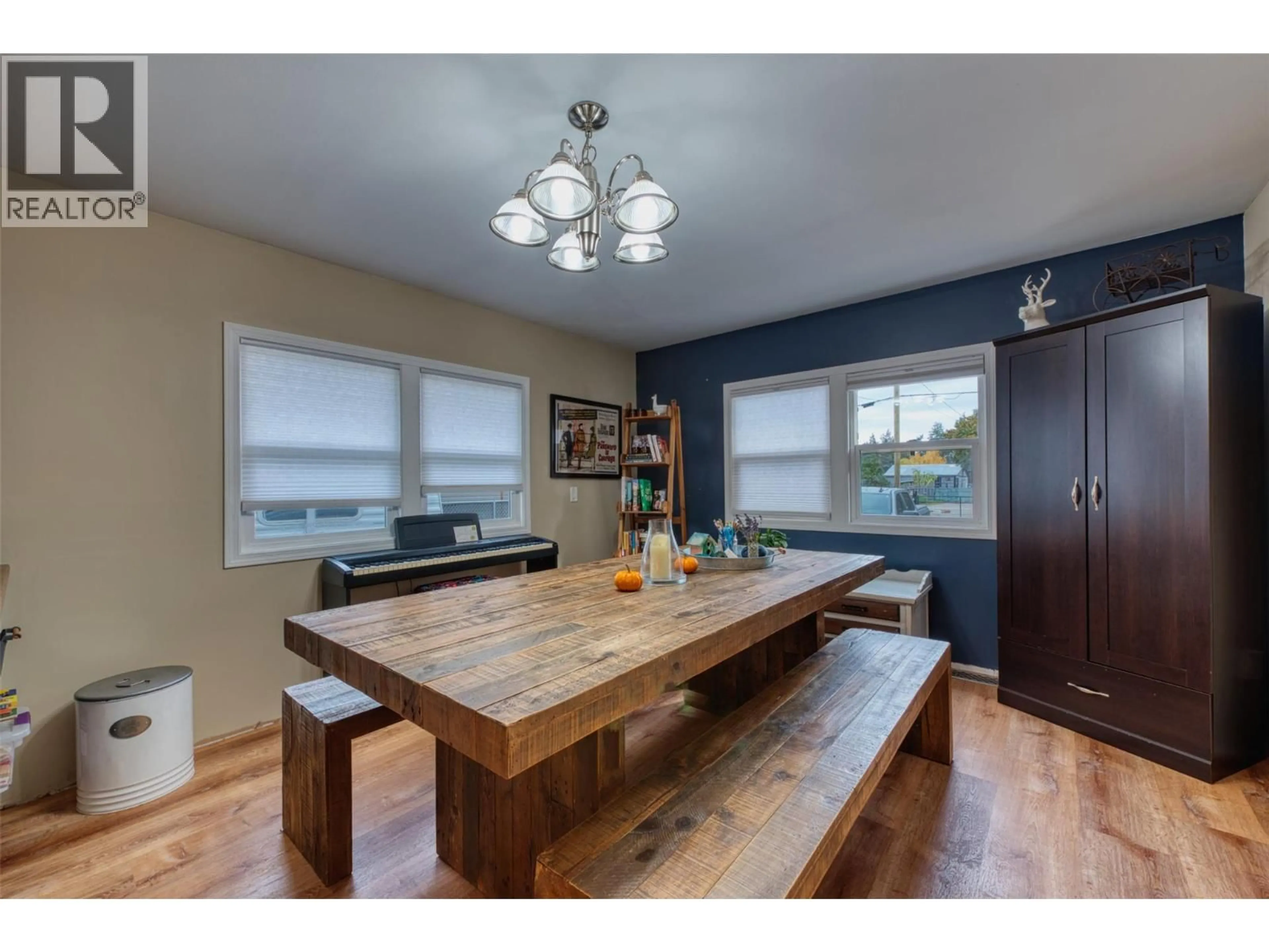 Dining room, wood/laminate floor for 718 FRASER ROAD, Lumby British Columbia V0E2G7