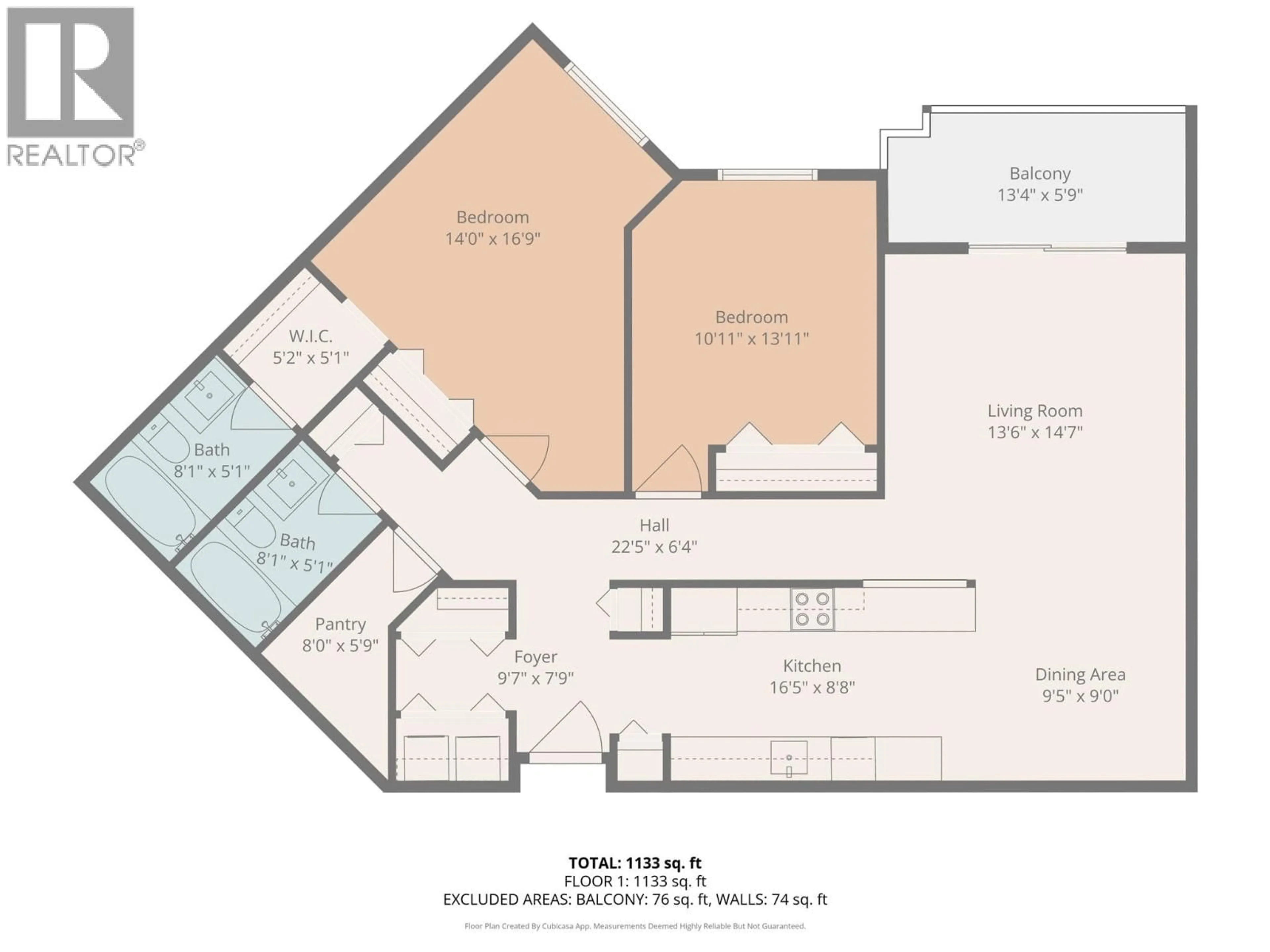 Floor plan for 285 - 3854 GORDON DRIVE, Kelowna British Columbia V1W3G4