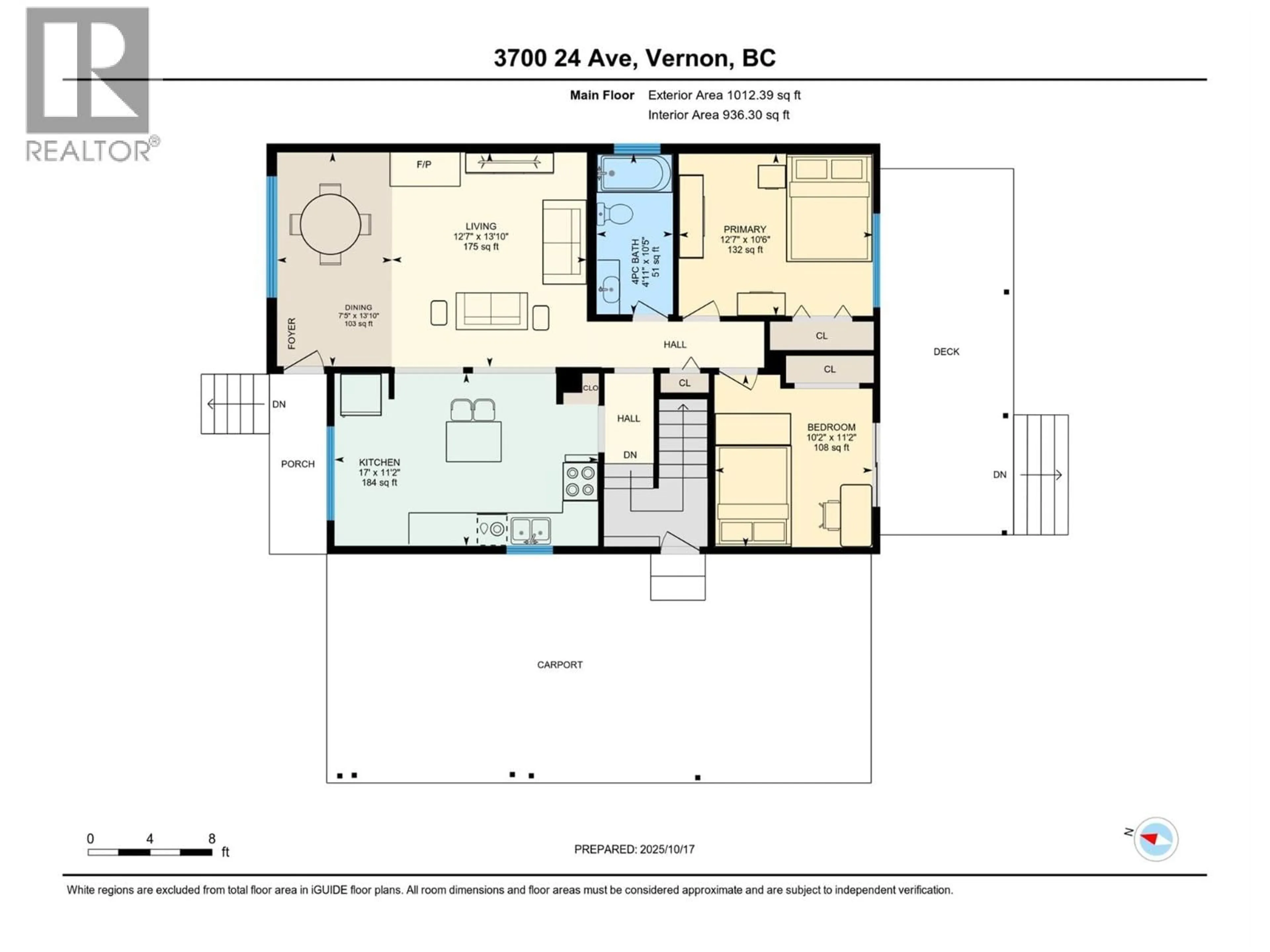 Floor plan for 3700 24 AVENUE, Vernon British Columbia V1T1L9