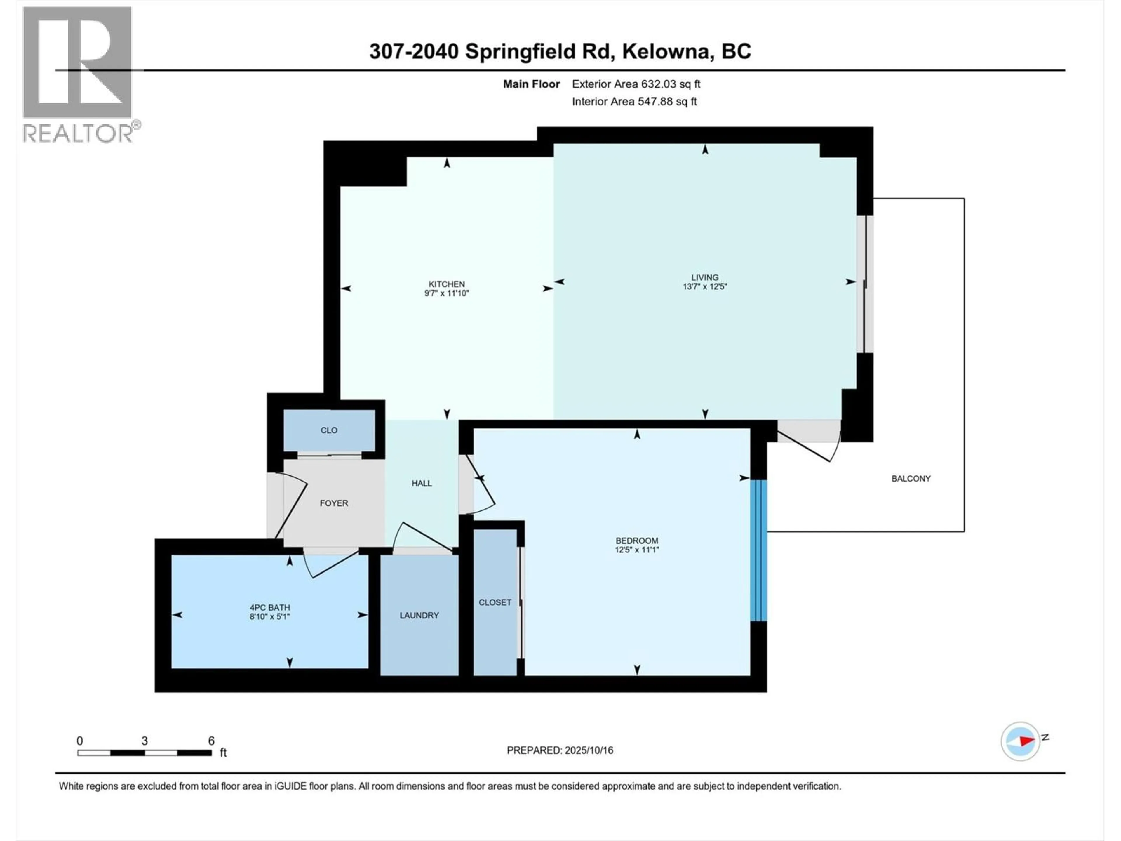 Floor plan for 307 - 2040 SPRINGFIELD ROAD, Kelowna British Columbia V1Y9N7