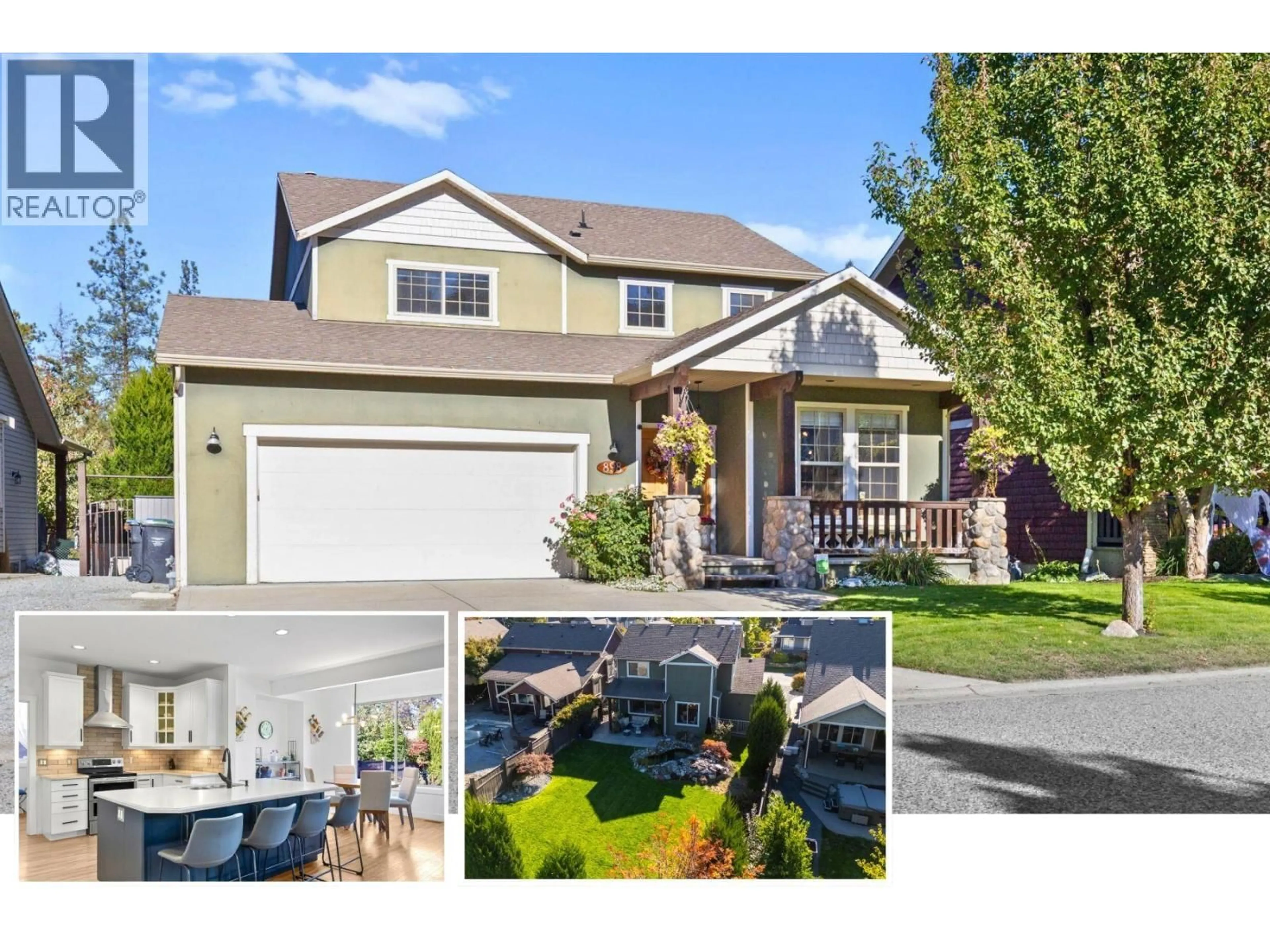 Home with vinyl exterior material, street for 898 PARET CRESCENT, Kelowna British Columbia V1W4X8