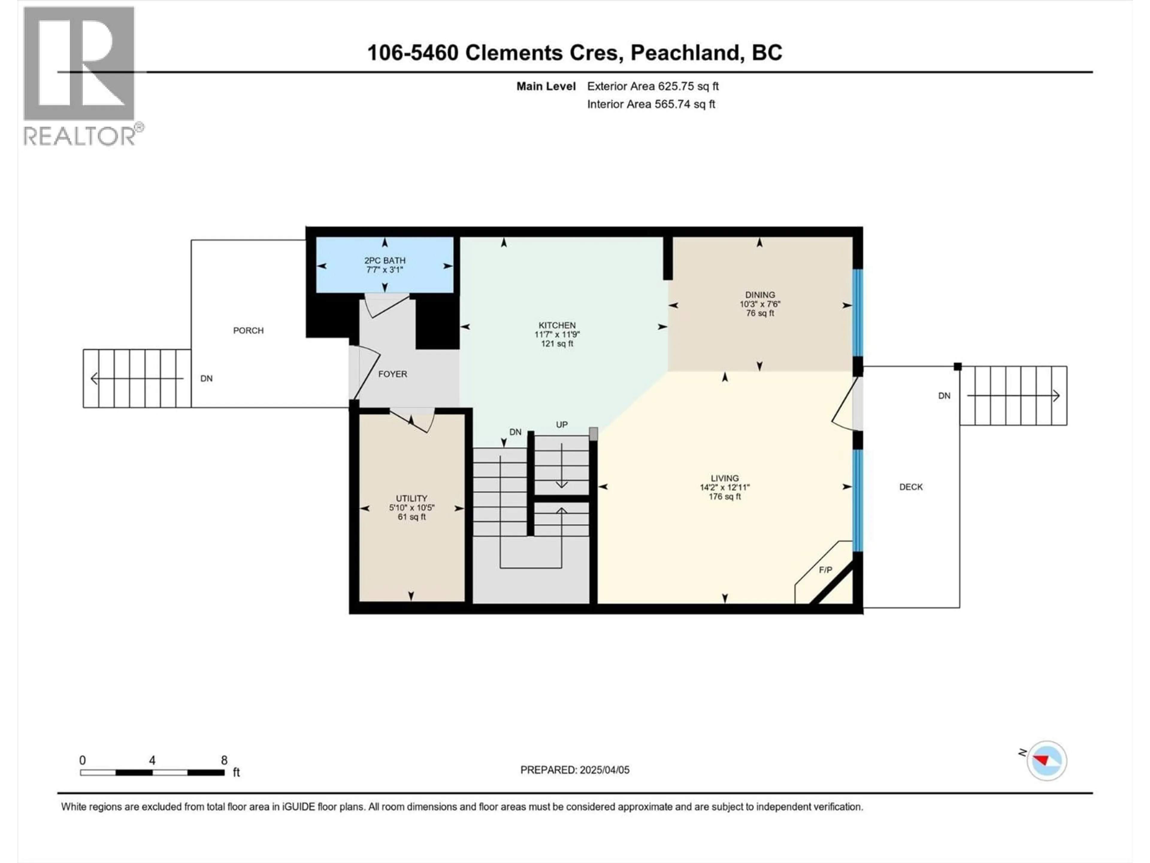 Floor plan for 106 - 5460 CLEMENTS CRESCENT, Peachland British Columbia V0H1X5