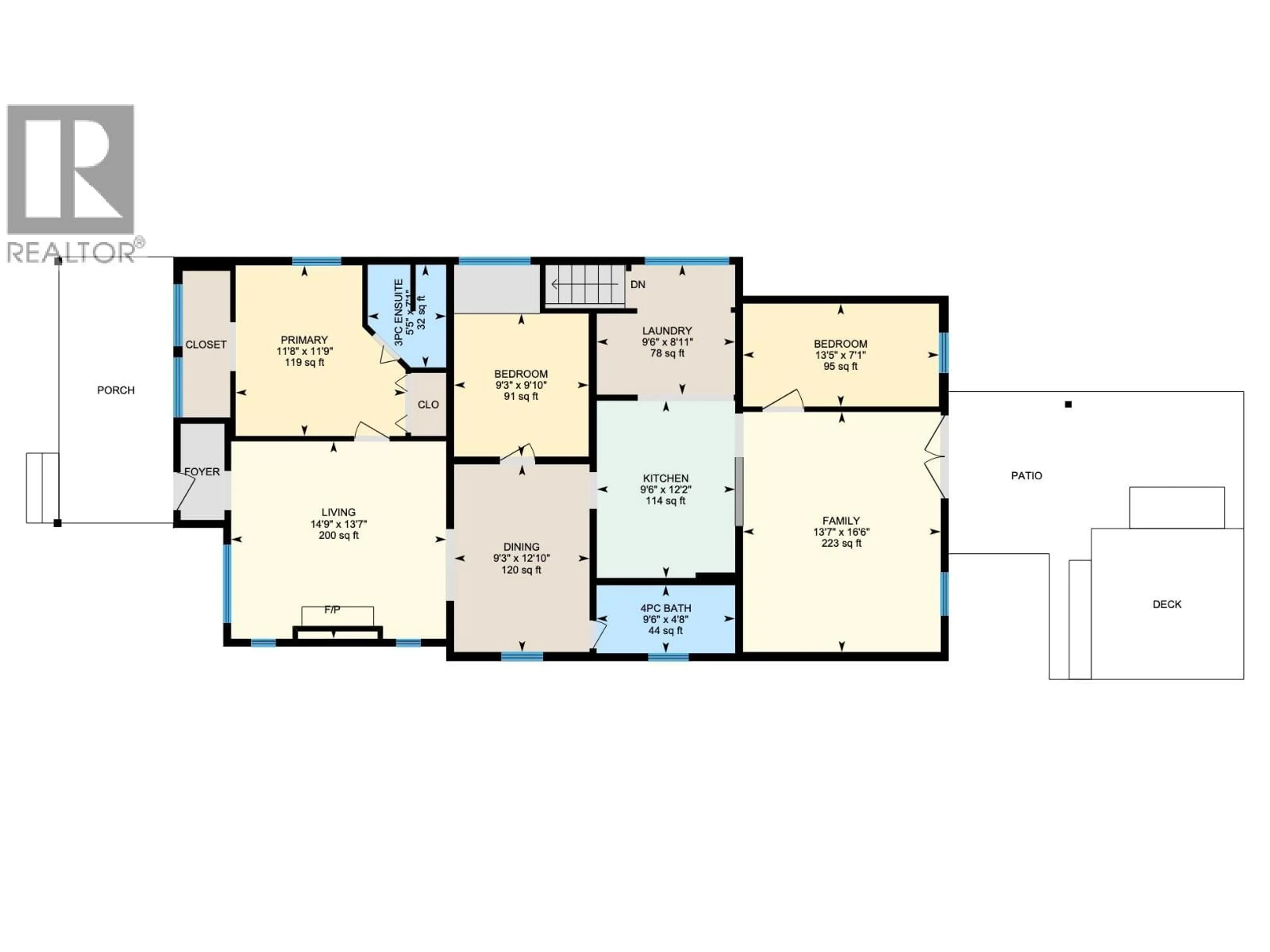 Floor plan for 616 BURNS STREET, Penticton British Columbia V2A4X3