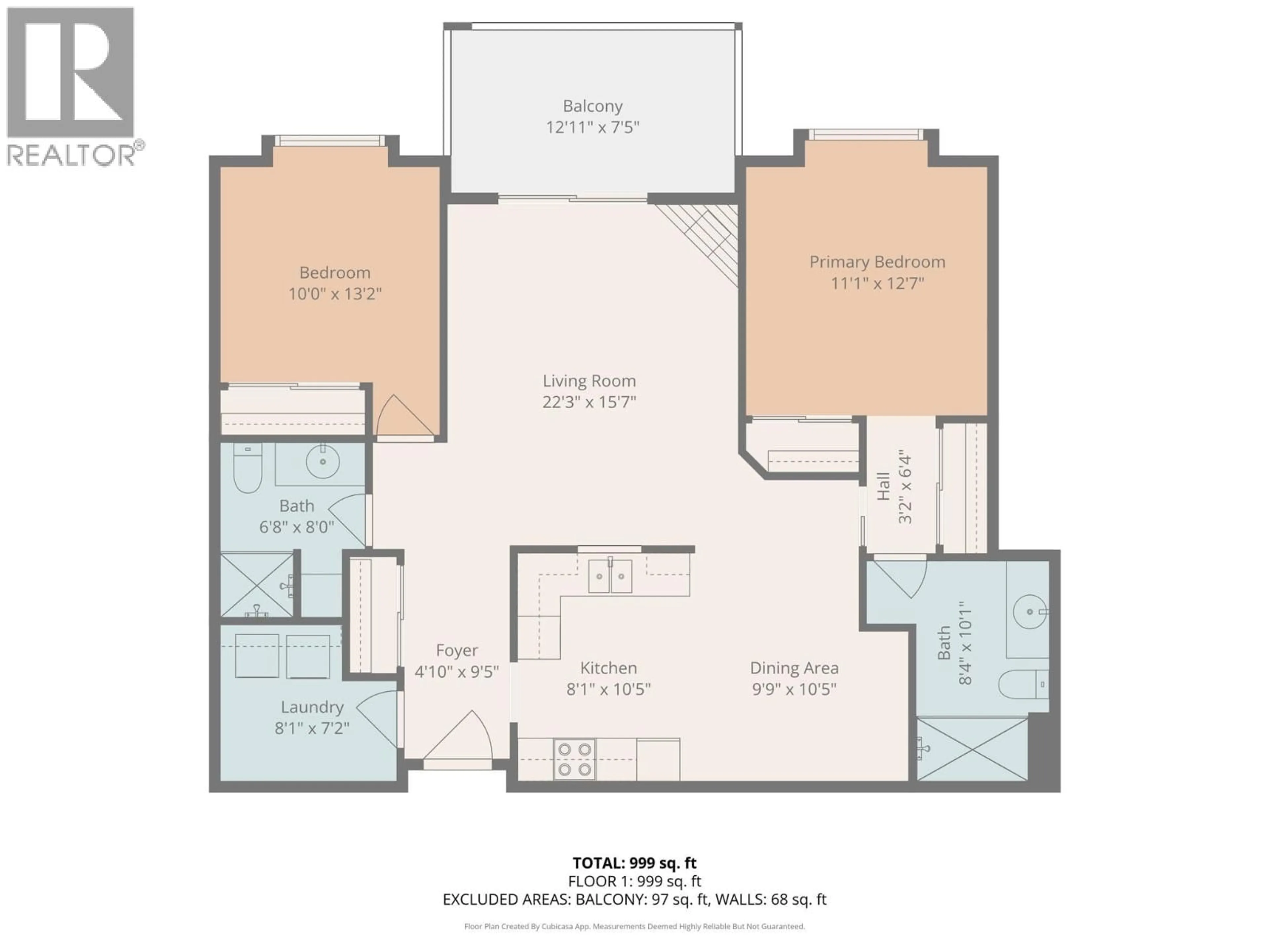 Floor plan for 403 - 1964 ENTERPRISE WAY, Kelowna British Columbia V1Y9S5
