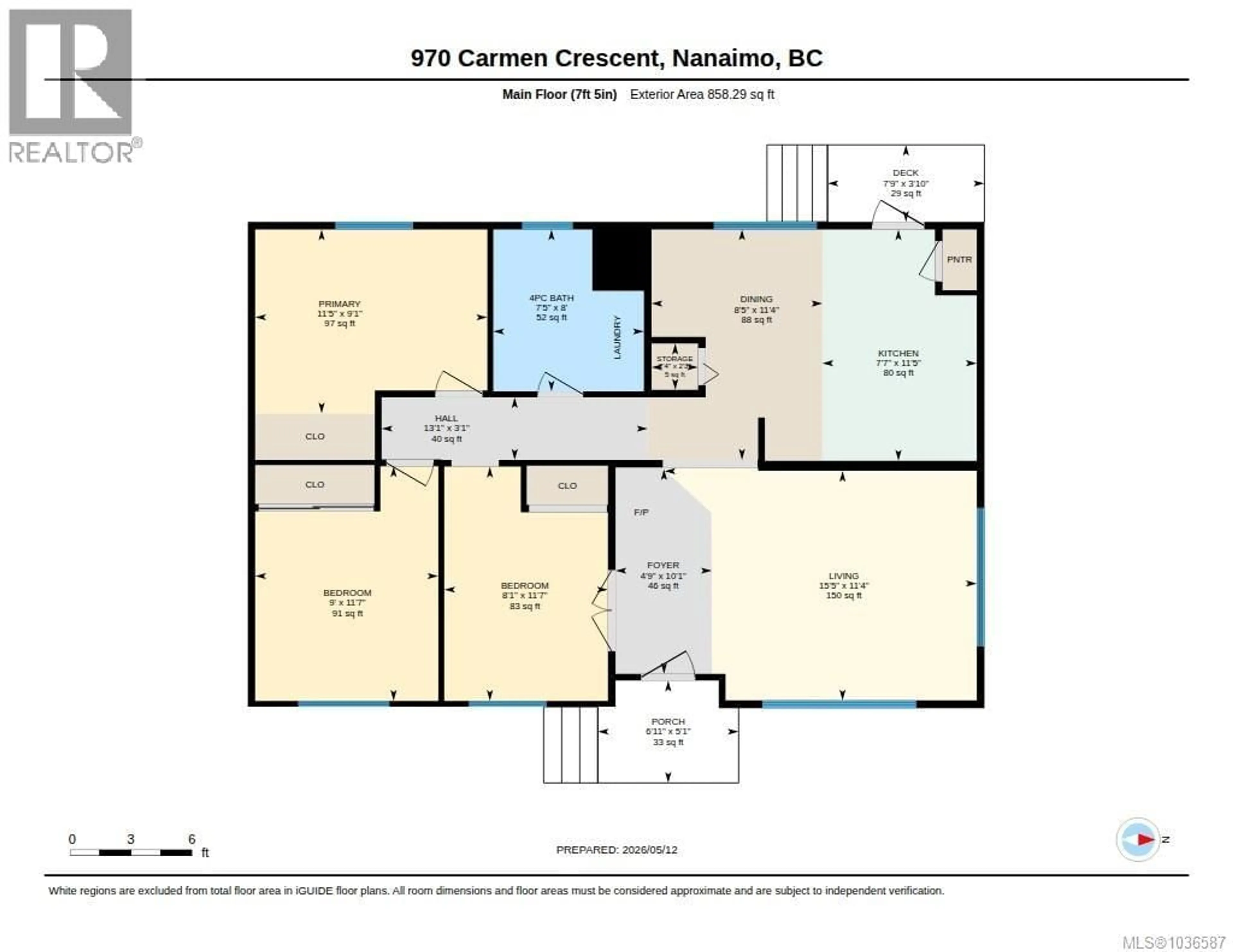 Floor plan for 970 CARMEN CRESCENT, Gabriola Island British Columbia V0R1X2