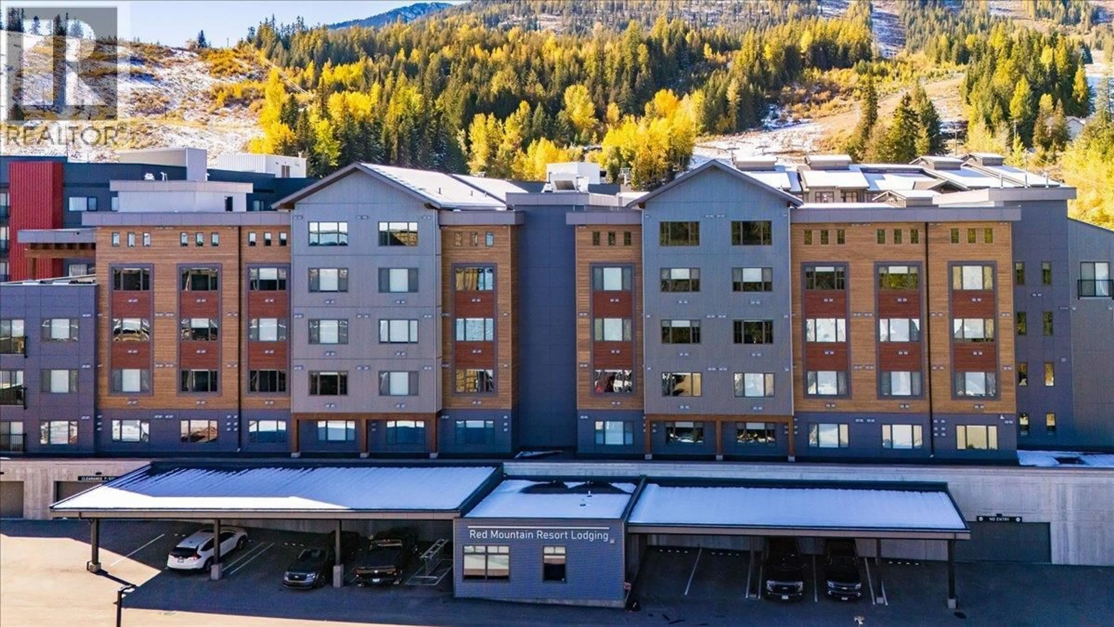 A pic from outside/outdoor area/front of a property/back of a property/a pic from drone, unknown for 424 - 4280 RED MOUNTAIN ROAD, Rossland British Columbia V0G1Y0