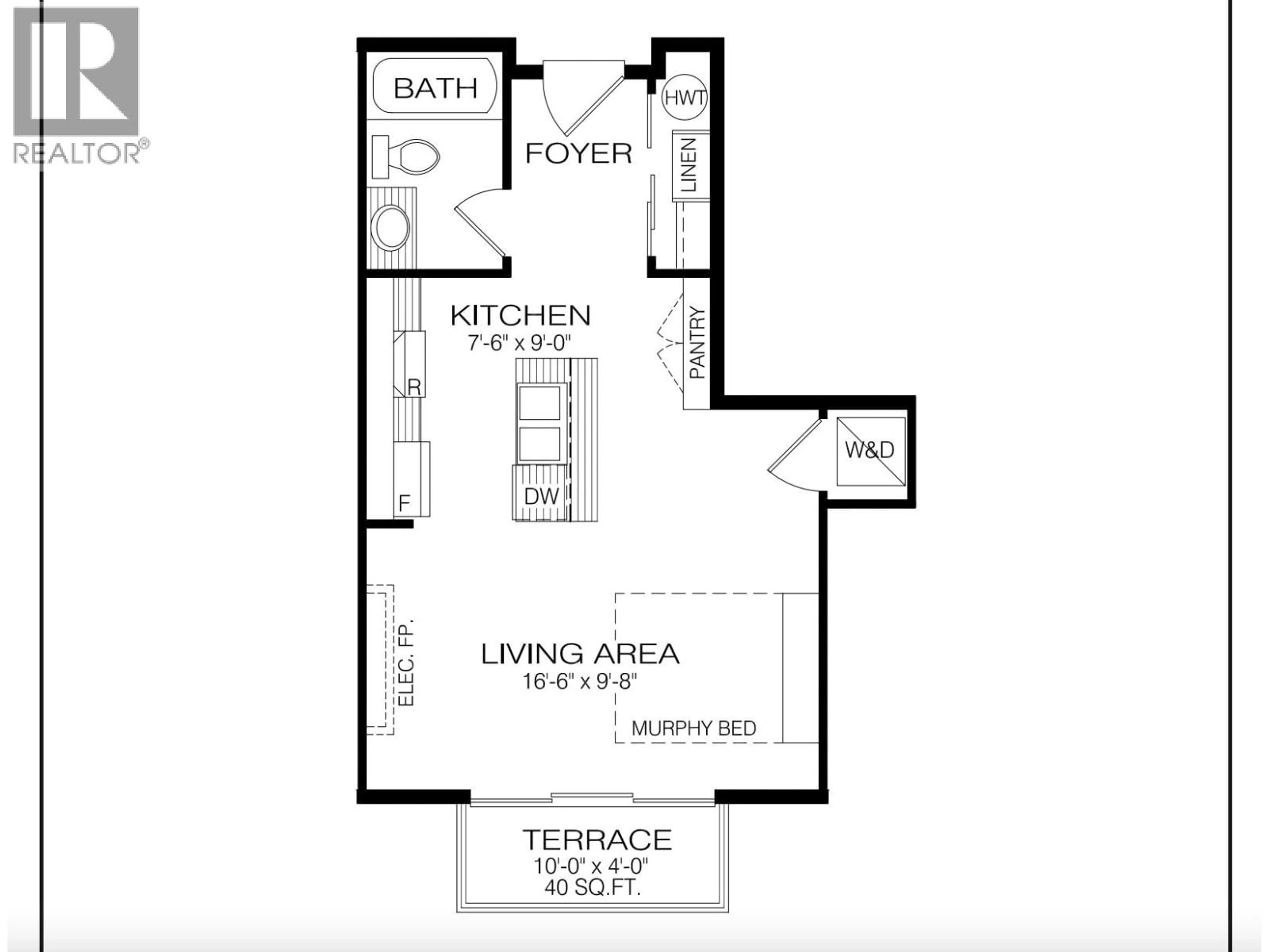 Floor plan for 208 - 920 LAKESIDE DRIVE, Nelson British Columbia V1L6G3