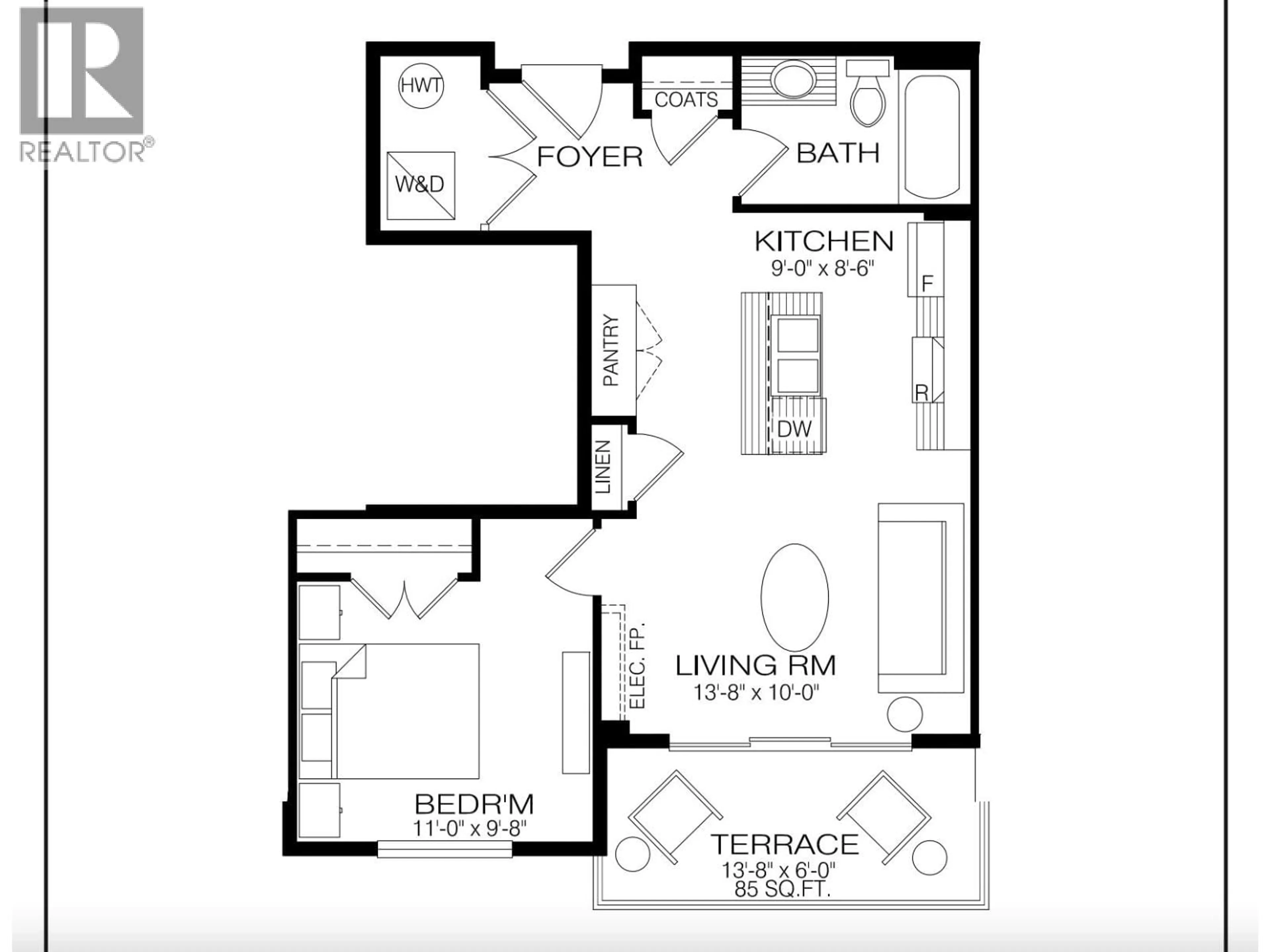 Floor plan for 407 - 920 LAKESIDE DRIVE, Nelson British Columbia V1L6G3