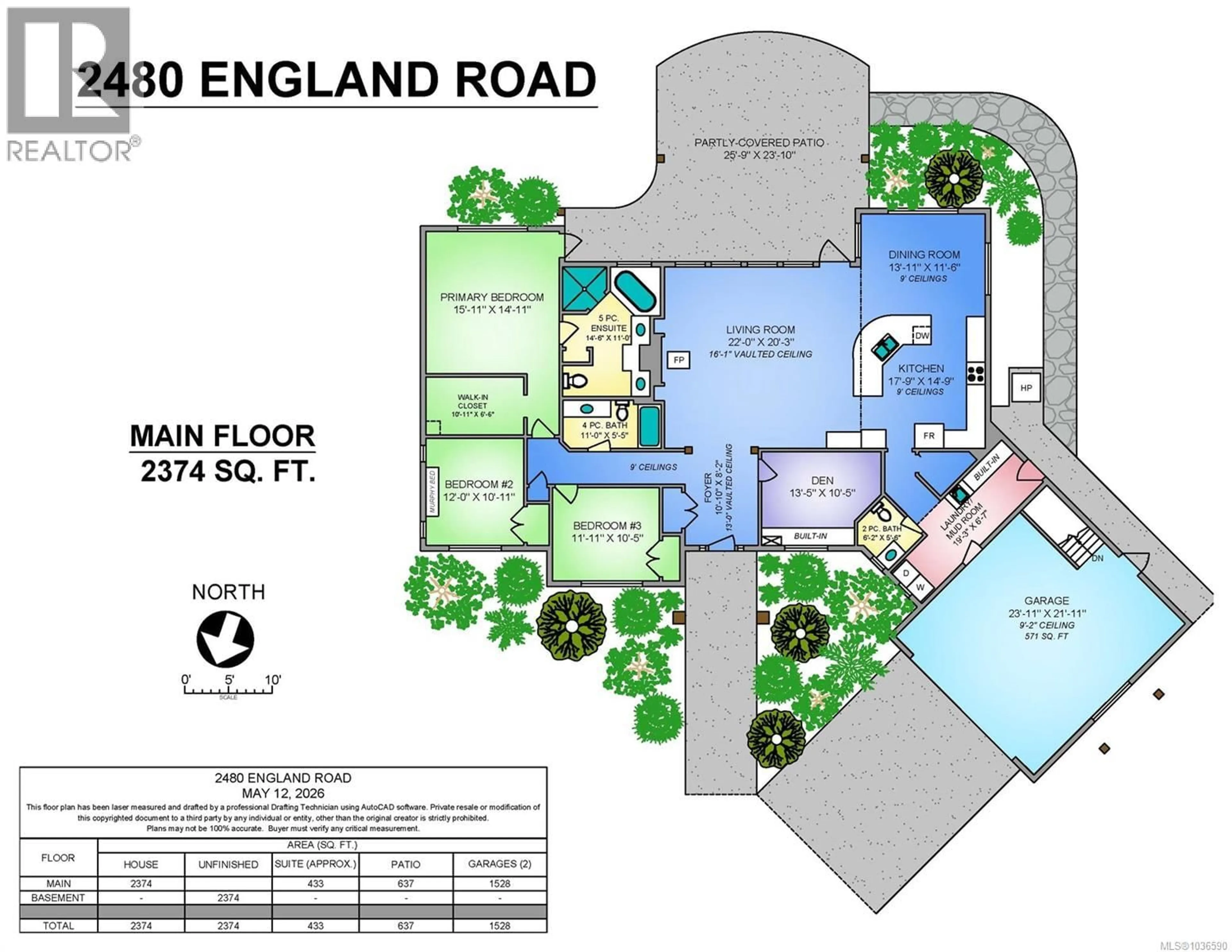 Floor plan for 2480 ENGLAND ROAD, Courtenay British Columbia V9N9M5