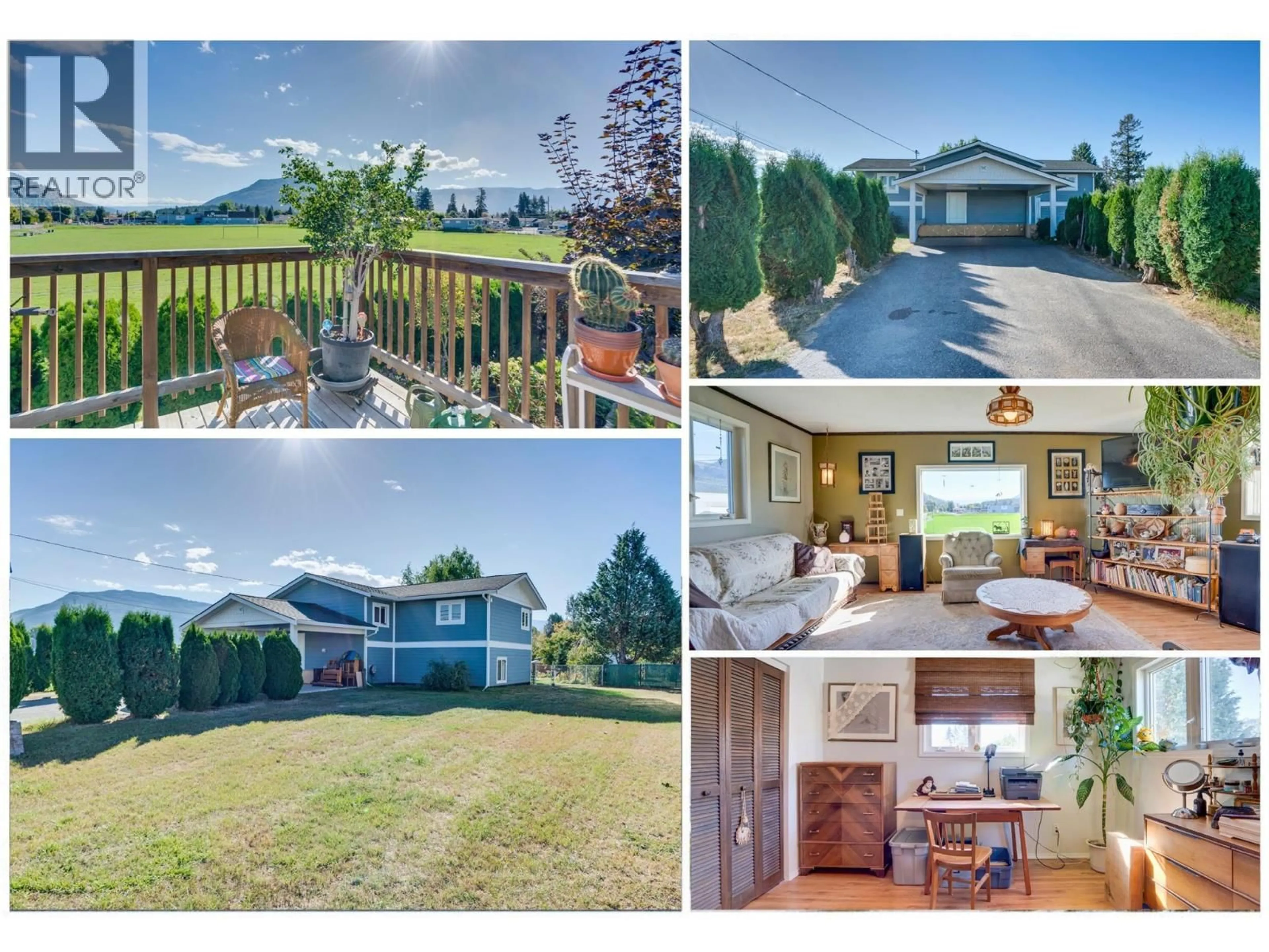 A pic from outside/outdoor area/front of a property/back of a property/a pic from drone, water/lake/river/ocean view for 700 BASS AVENUE, Enderby British Columbia V0E1V2