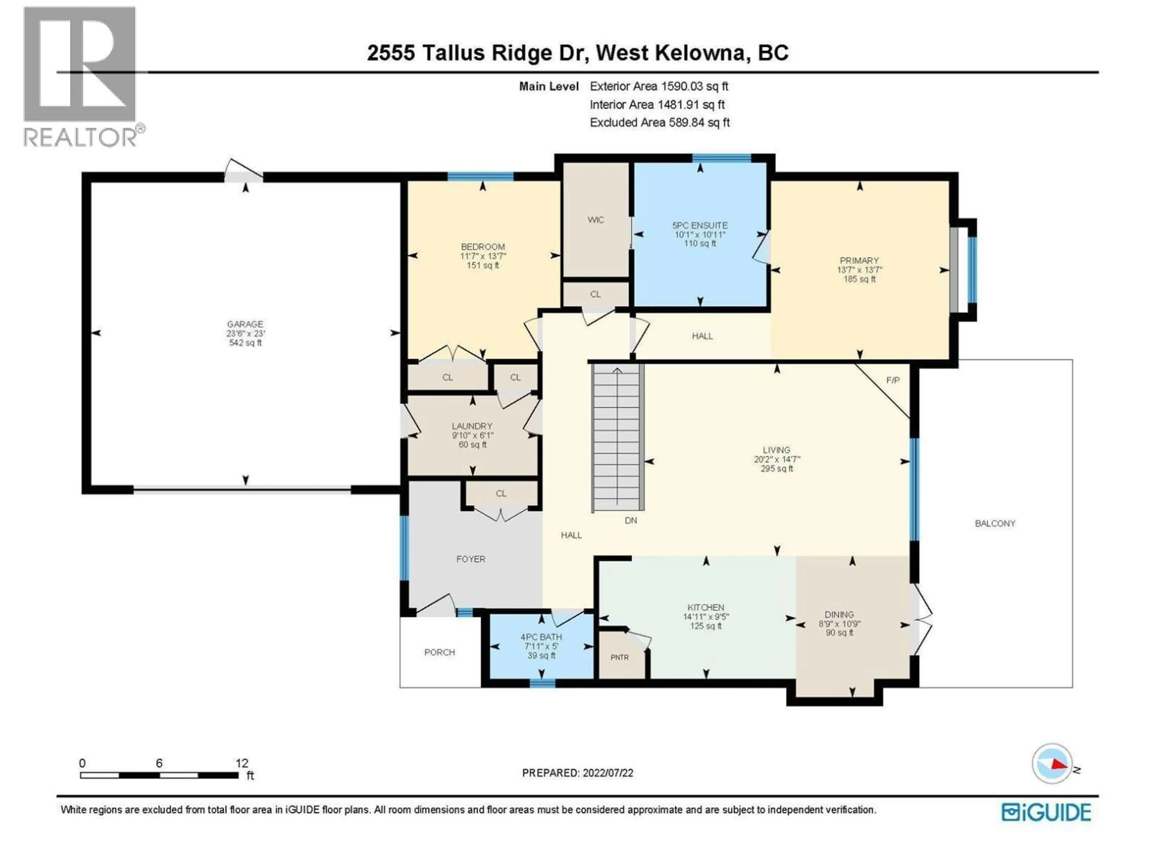 Floor plan for 2555 TALLUS RIDGE DRIVE, West Kelowna British Columbia V4T3A6