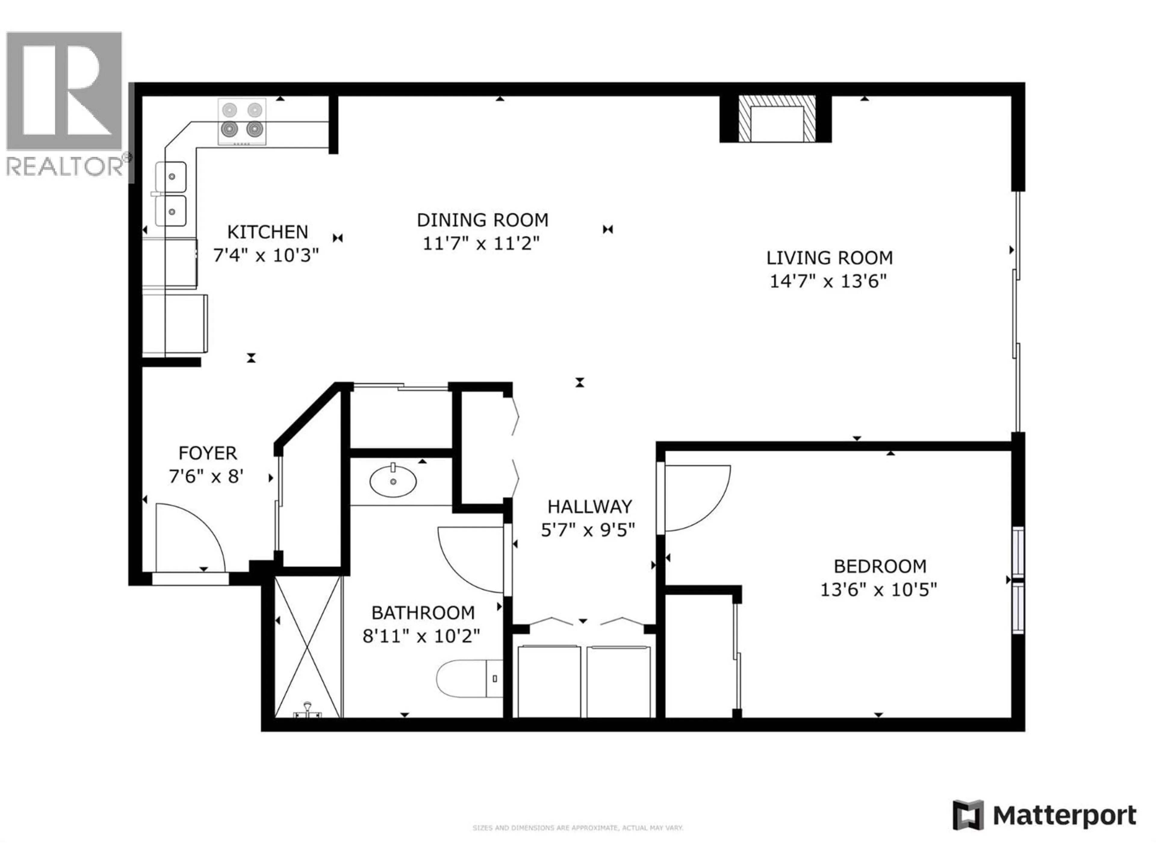 Floor plan for 119 - 920 SASKATOON ROAD, Kelowna British Columbia V1X7P8