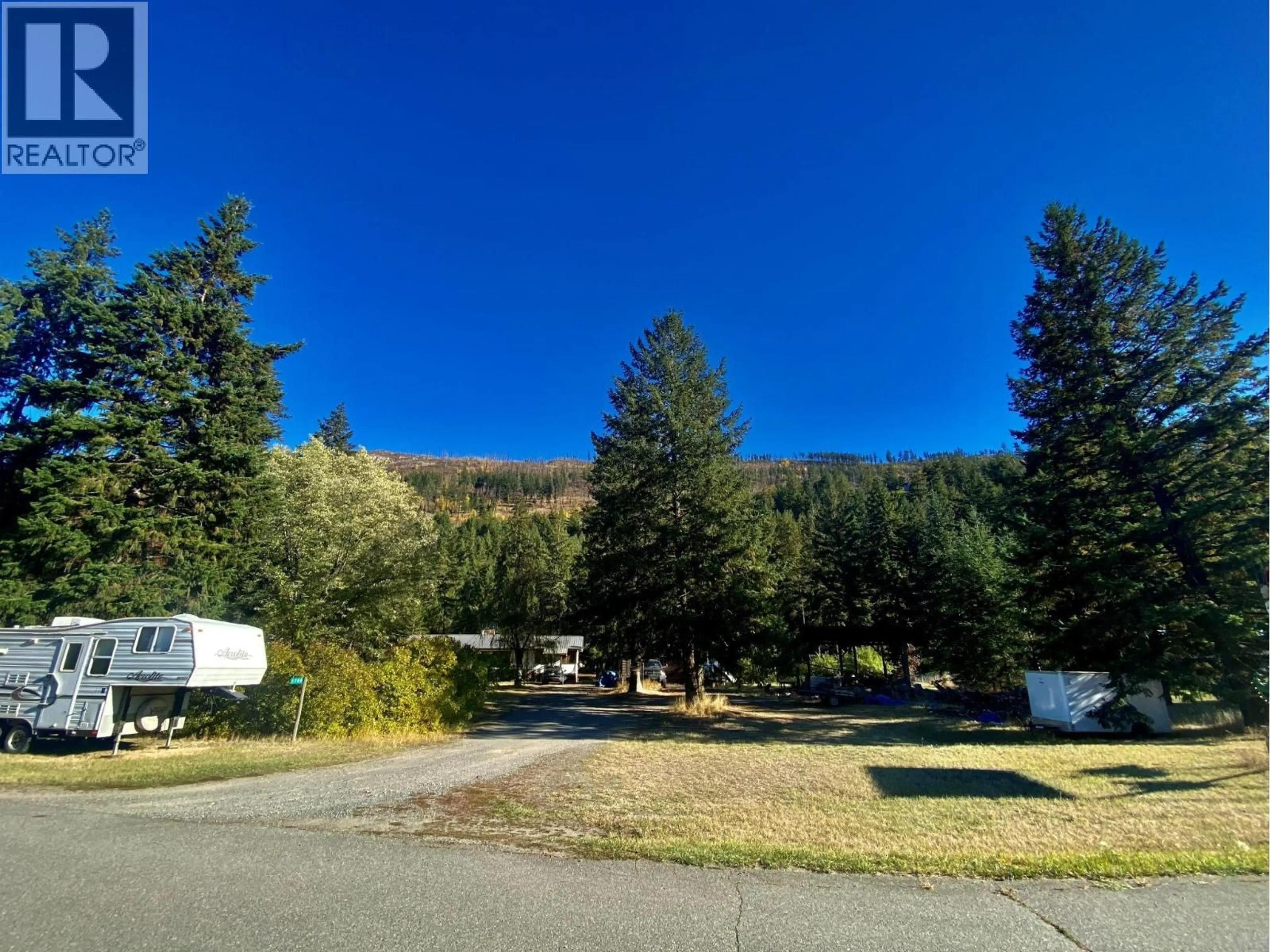 A pic from outside/outdoor area/front of a property/back of a property/a pic from drone, mountain view for 1780 PINEGROVE ROAD, McLure British Columbia V0E2H0