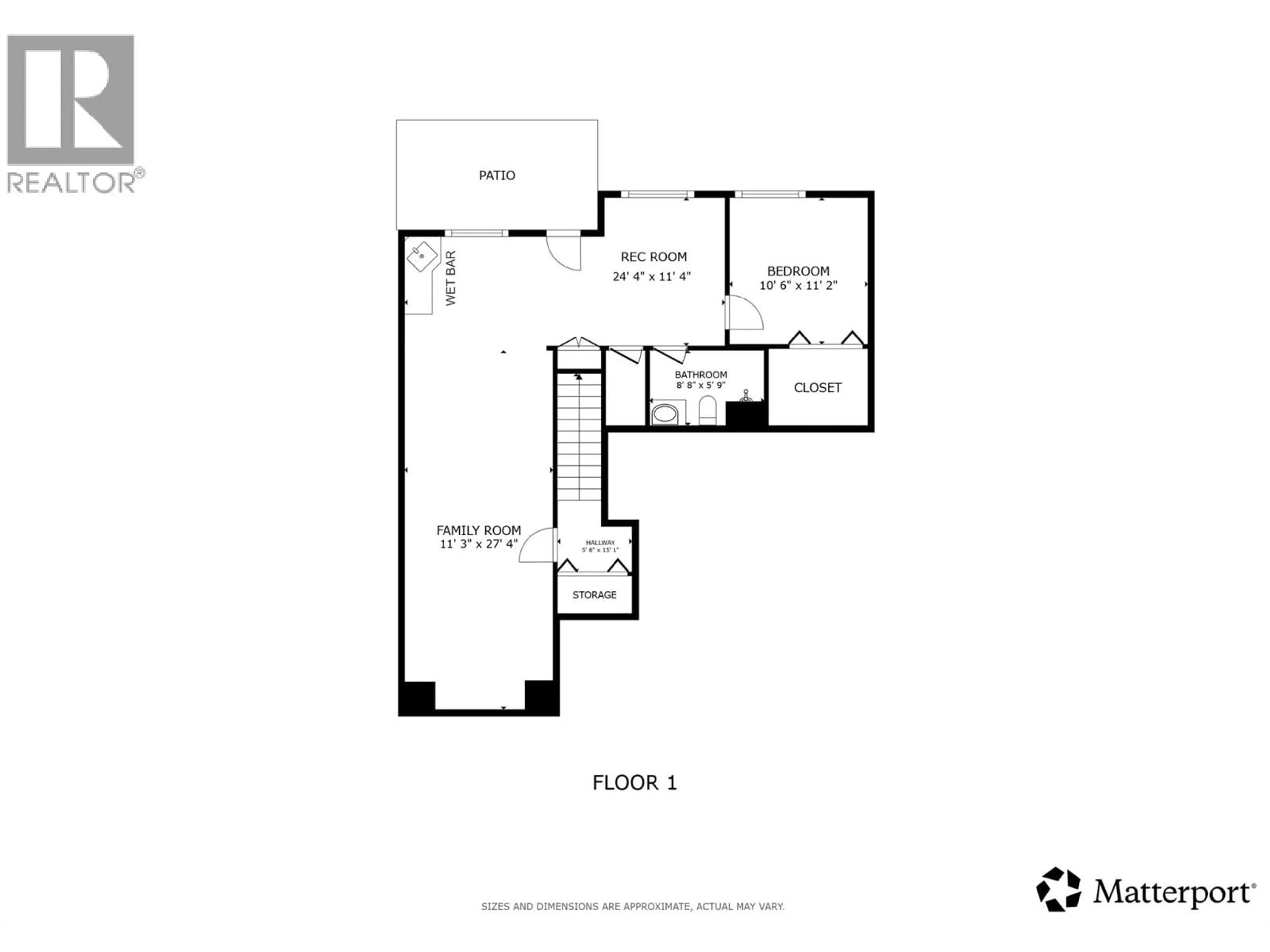 Floor plan for 2077 ROSEFIELD DRIVE, West Kelowna British Columbia V1Z3Y8