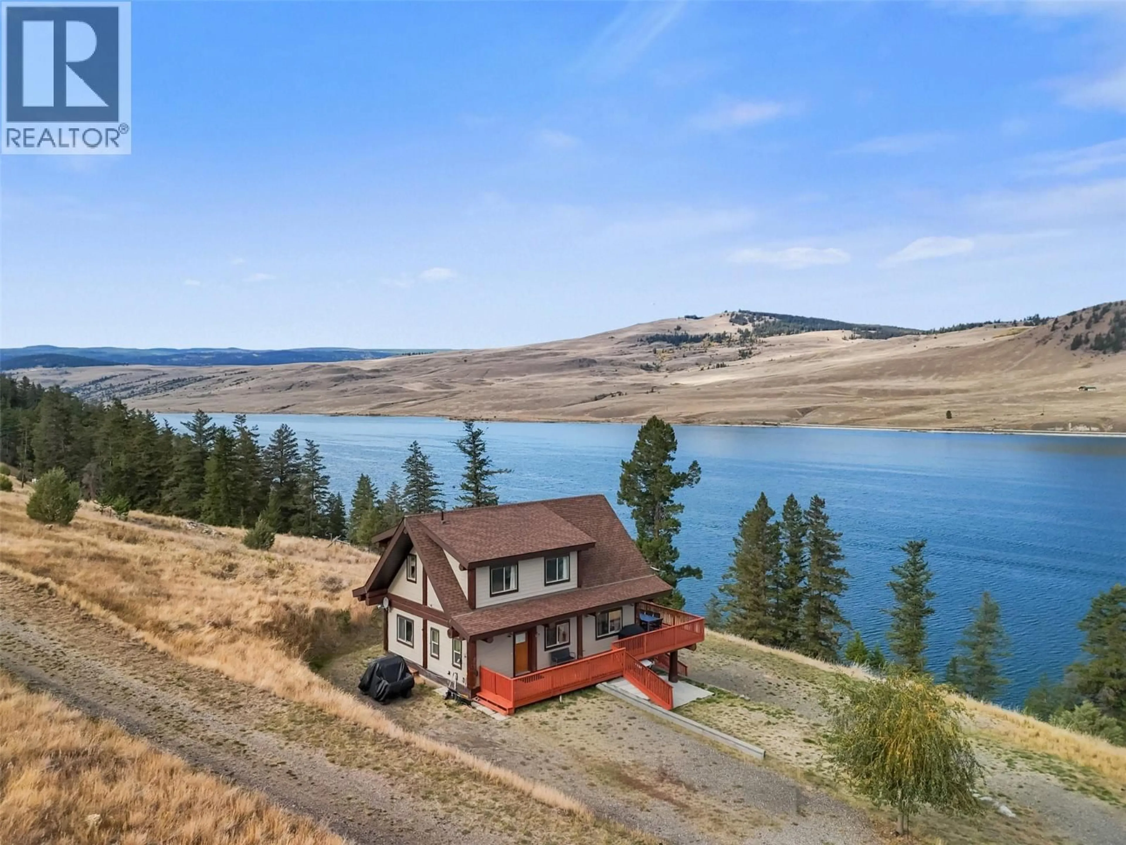 A pic from outside/outdoor area/front of a property/back of a property/a pic from drone, water/lake/river/ocean view for 8605 OLD KAMLOOPS HIGHWAY, Kamloops British Columbia V0E2A0