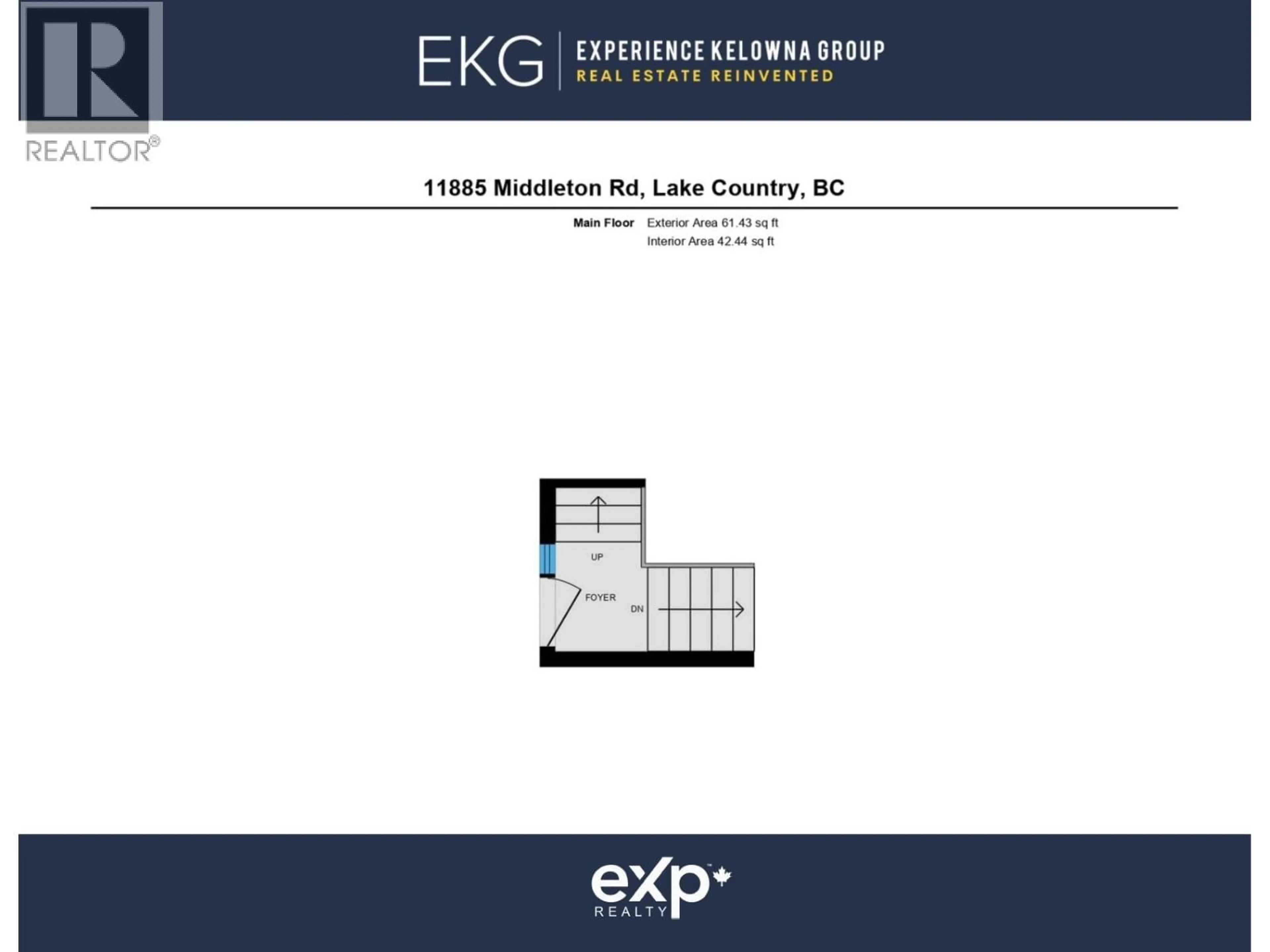 Floor plan for 11885 MIDDLETON ROAD, Lake Country British Columbia V4V1G9
