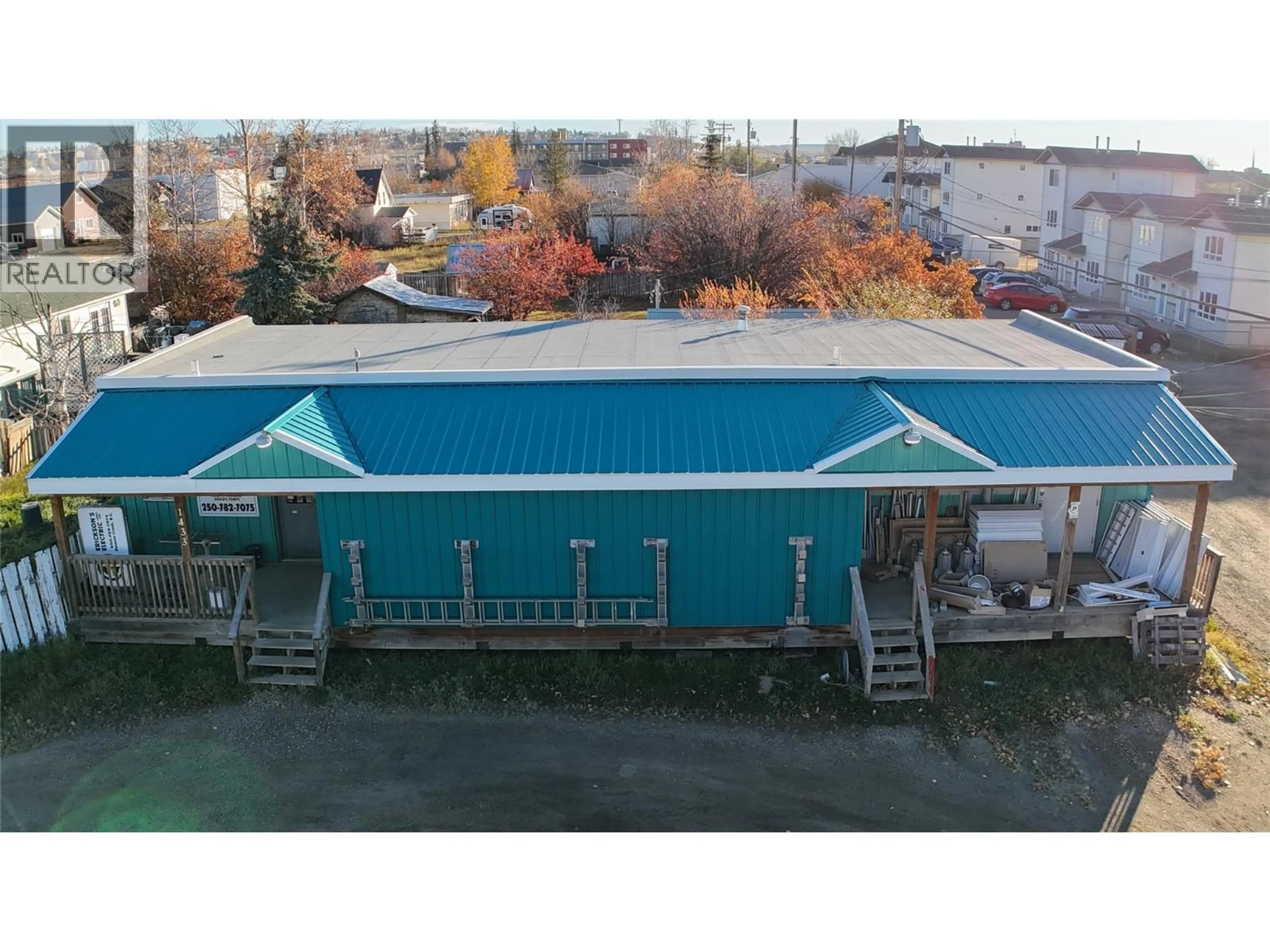 A pic from outside/outdoor area/front of a property/back of a property/a pic from drone, building for 1433/1437 101 AVENUE, Dawson Creek British Columbia V1G2A6