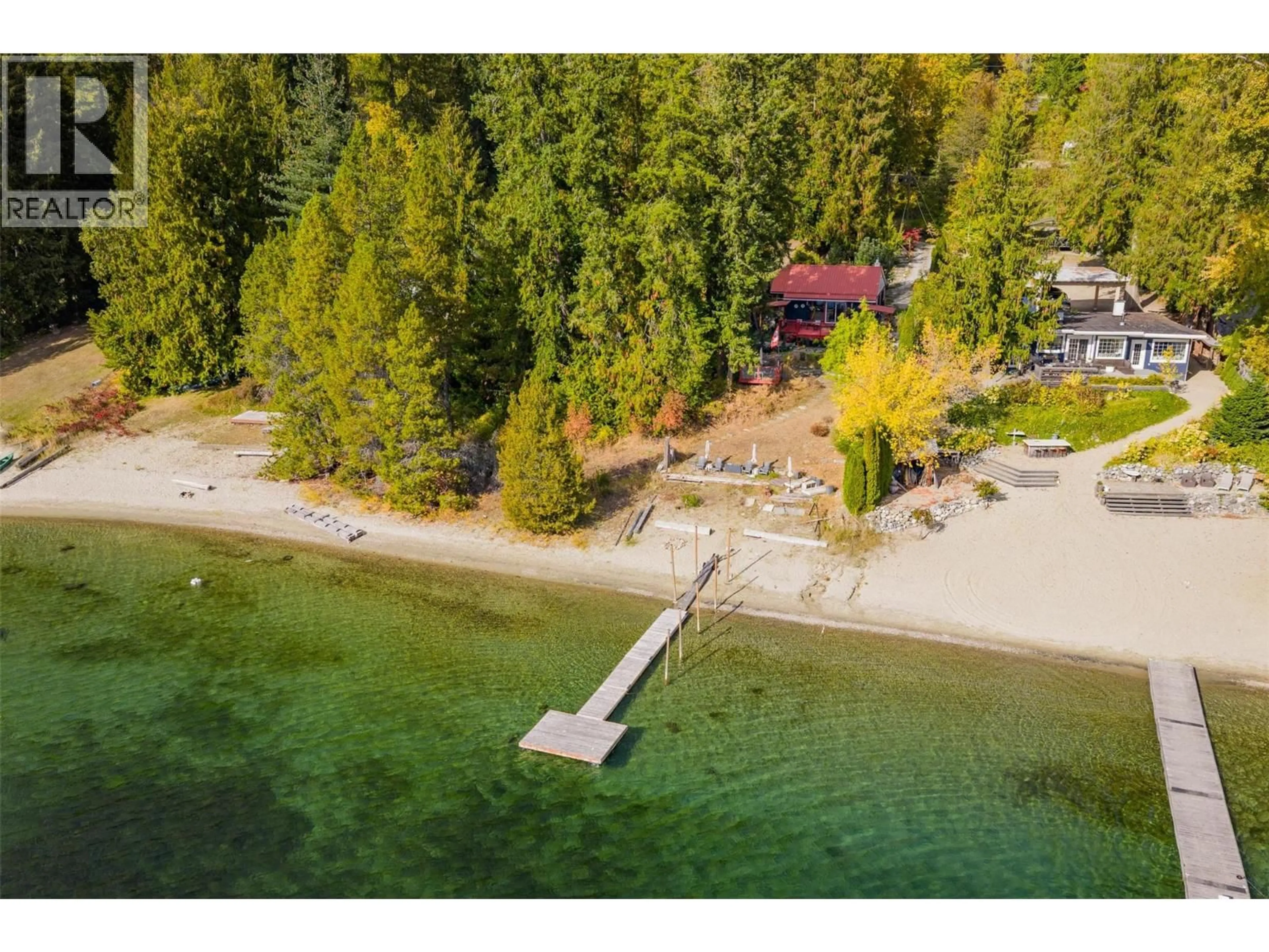 A pic from outside/outdoor area/front of a property/back of a property/a pic from drone, water/lake/river/ocean view for 7460 HIGHWAY 3A OTHER, Balfour British Columbia V1L7E9