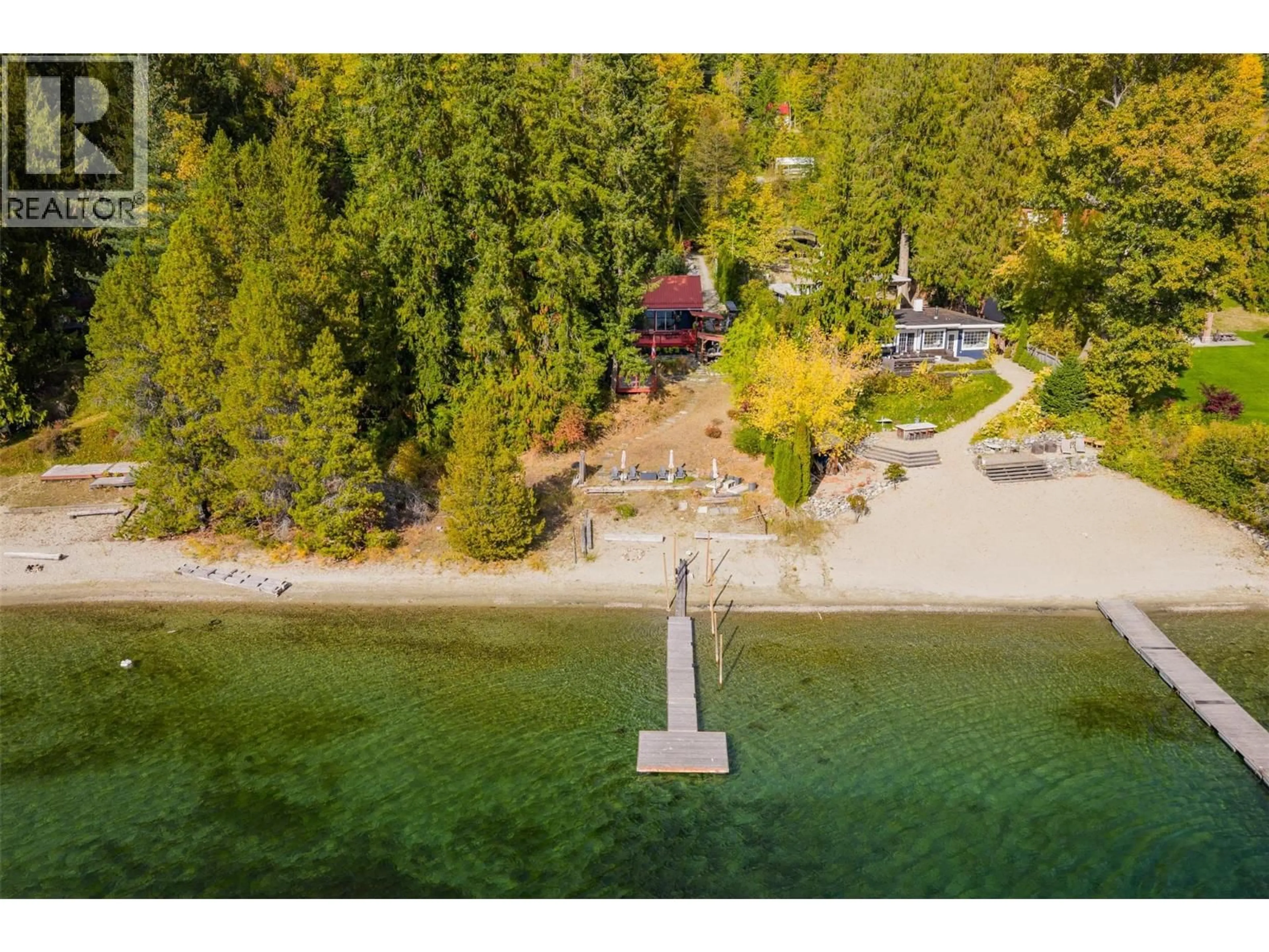 A pic from outside/outdoor area/front of a property/back of a property/a pic from drone, water/lake/river/ocean view for 7460 HIGHWAY 3A OTHER, Balfour British Columbia V1L7E9