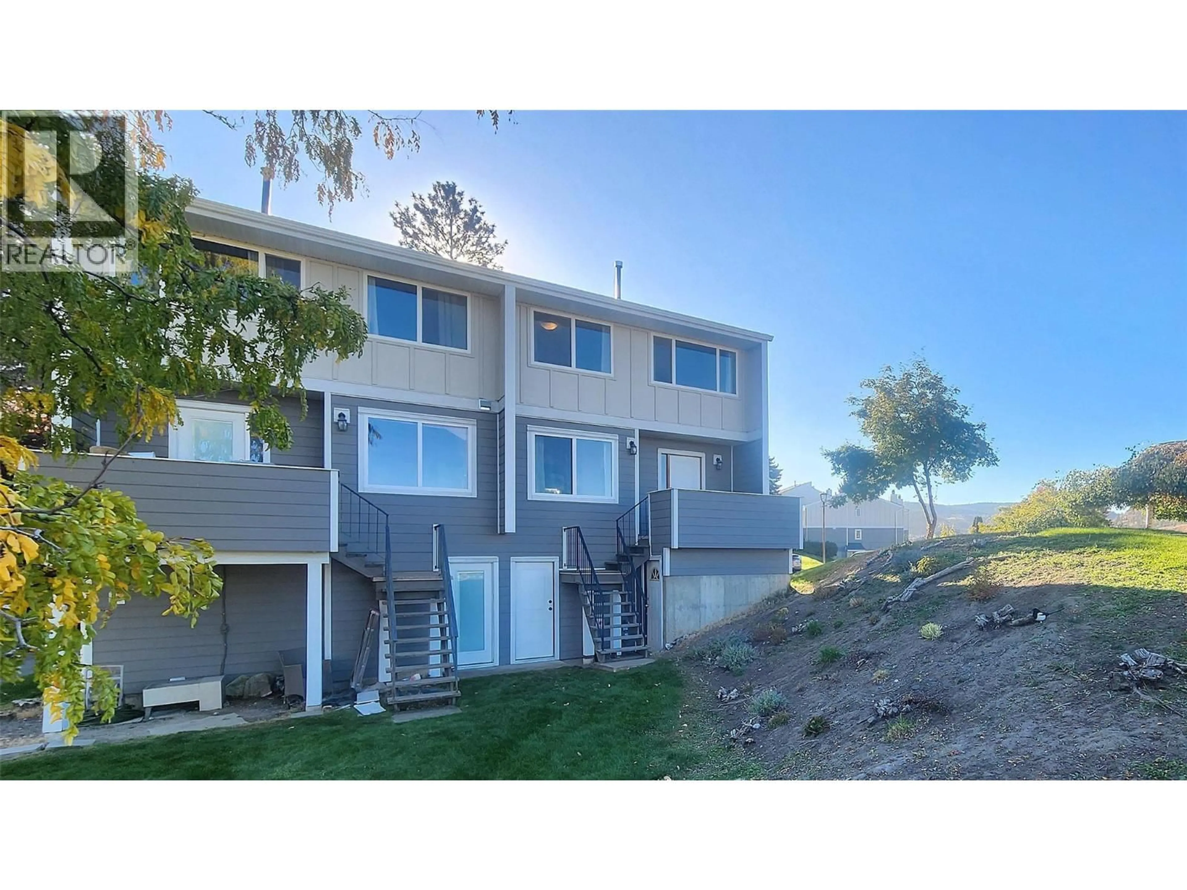A pic from outside/outdoor area/front of a property/back of a property/a pic from drone, water/lake/river/ocean view for 10 - 1810 SPRINGHILL DRIVE, Kamloops British Columbia V2E1P9