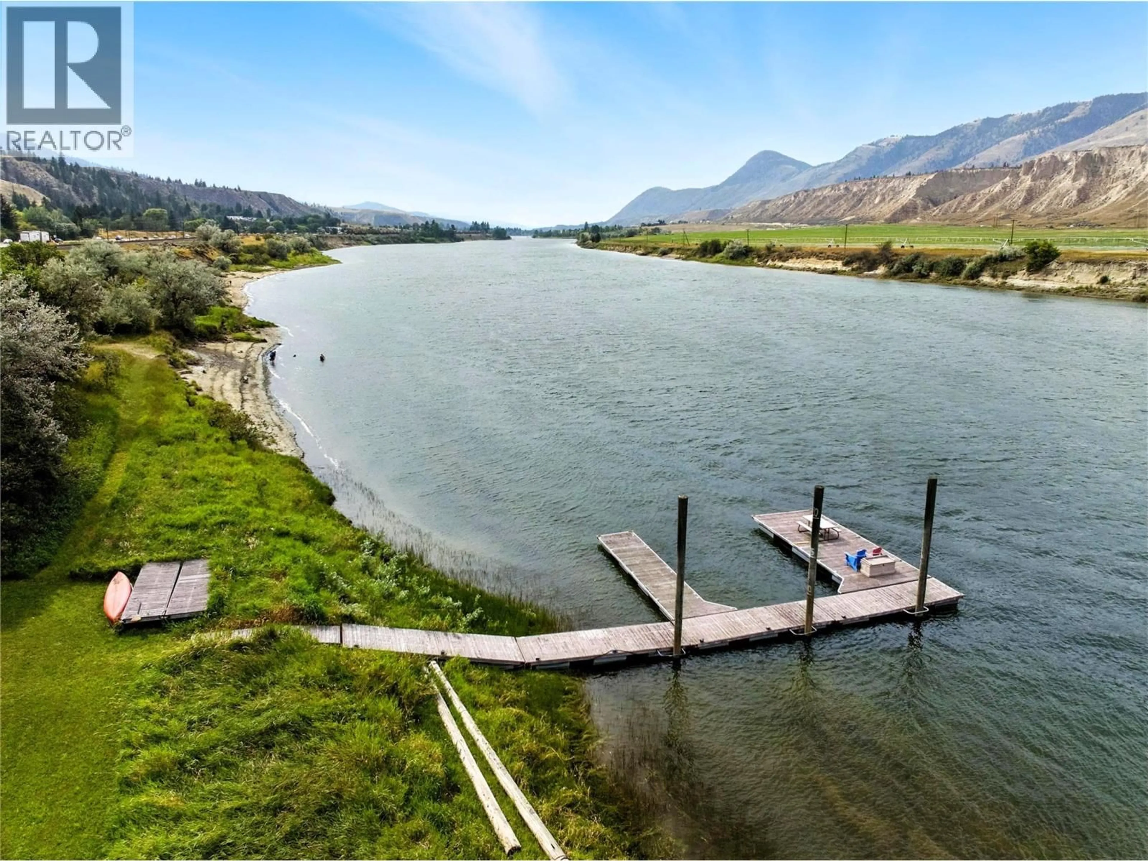 A pic from outside/outdoor area/front of a property/back of a property/a pic from drone, water/lake/river/ocean view for 4990 KIPP ROAD, Kamloops British Columbia V2C4T2