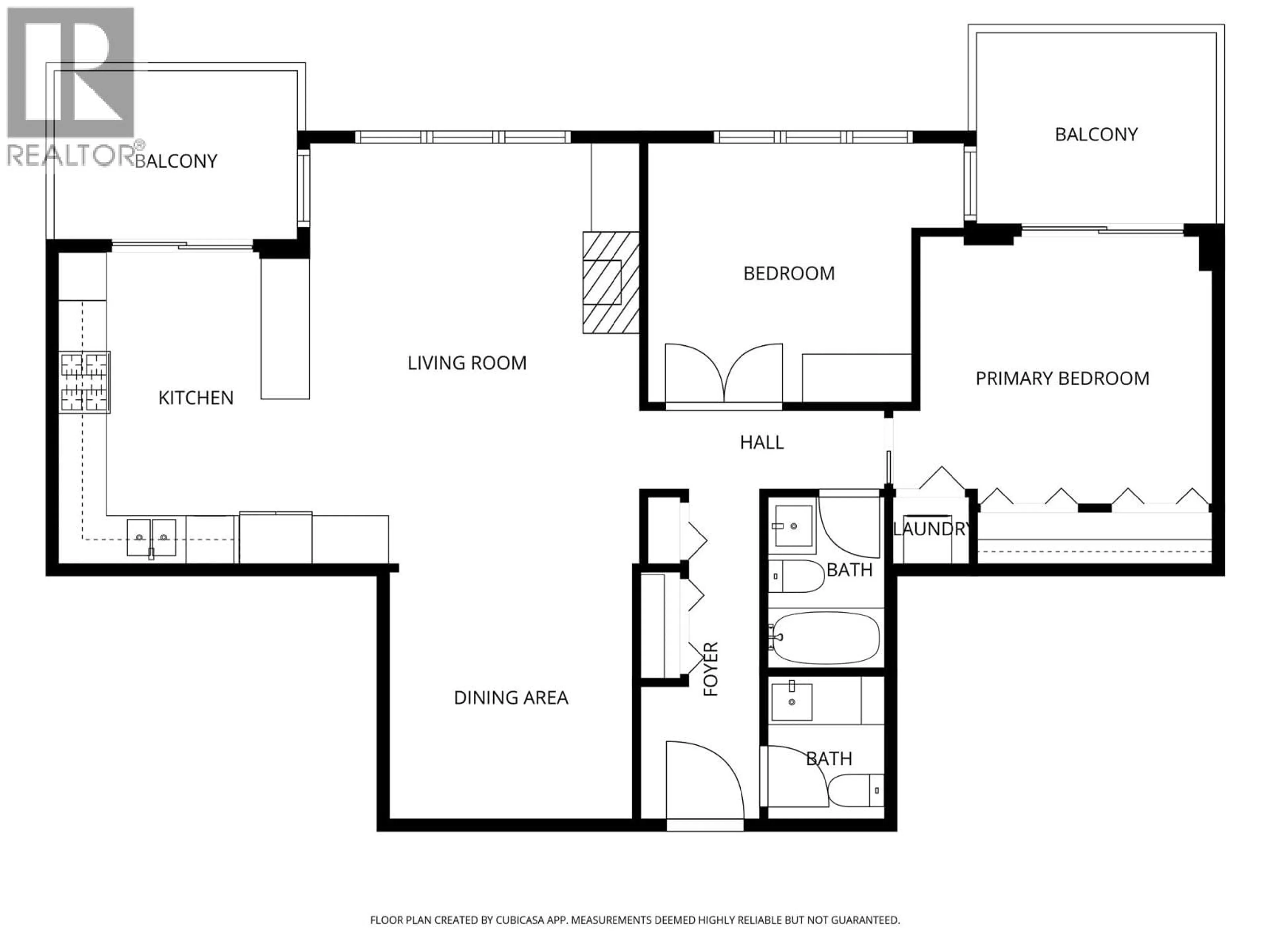 Floor plan for 907 - 619 VICTORIA STREET, Kamloops British Columbia V2C6W7