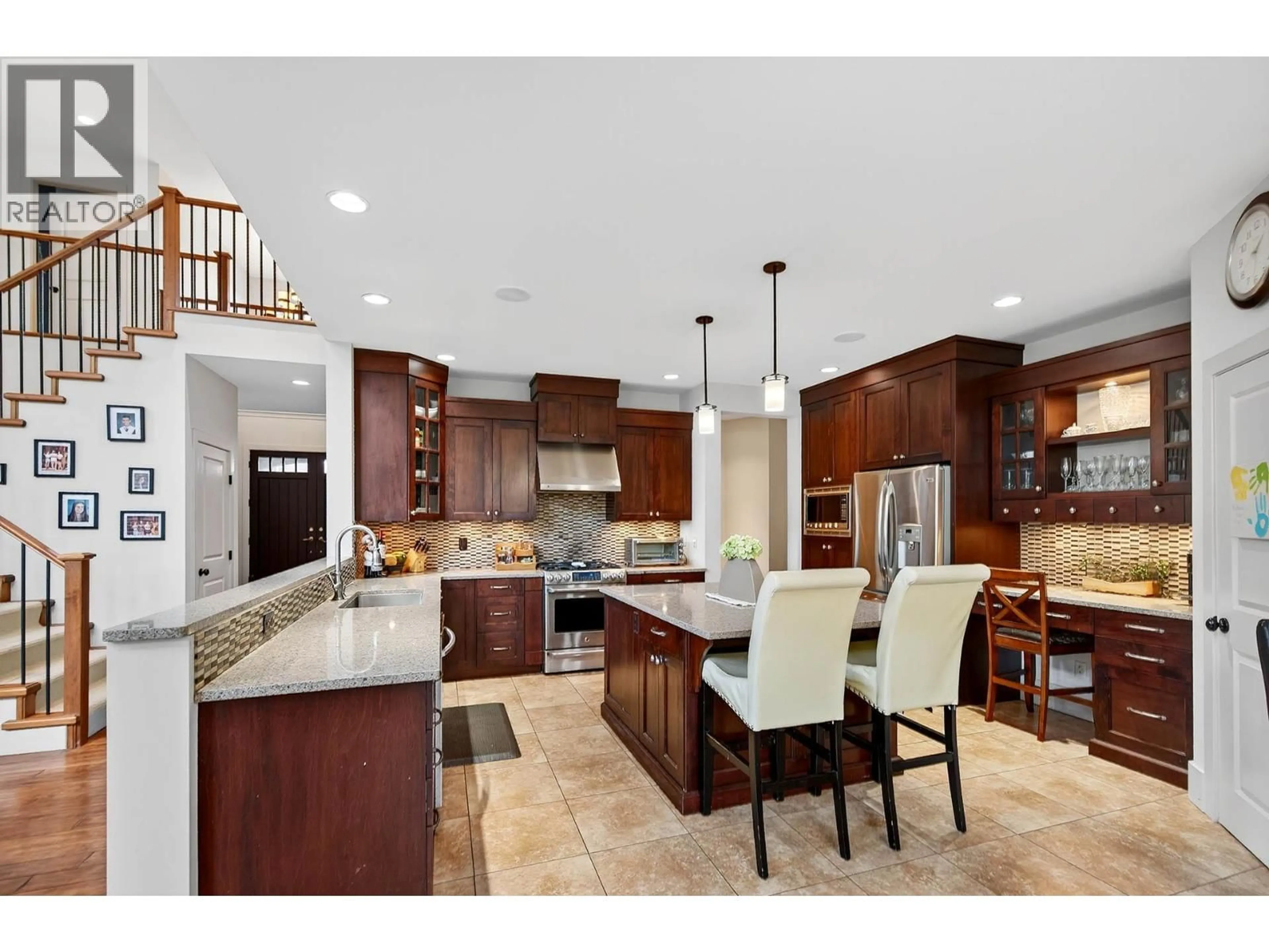 Open concept kitchen, ceramic/tile floor for 2935 CHEAKAMUS PLACE, Kamloops British Columbia V2C2G2