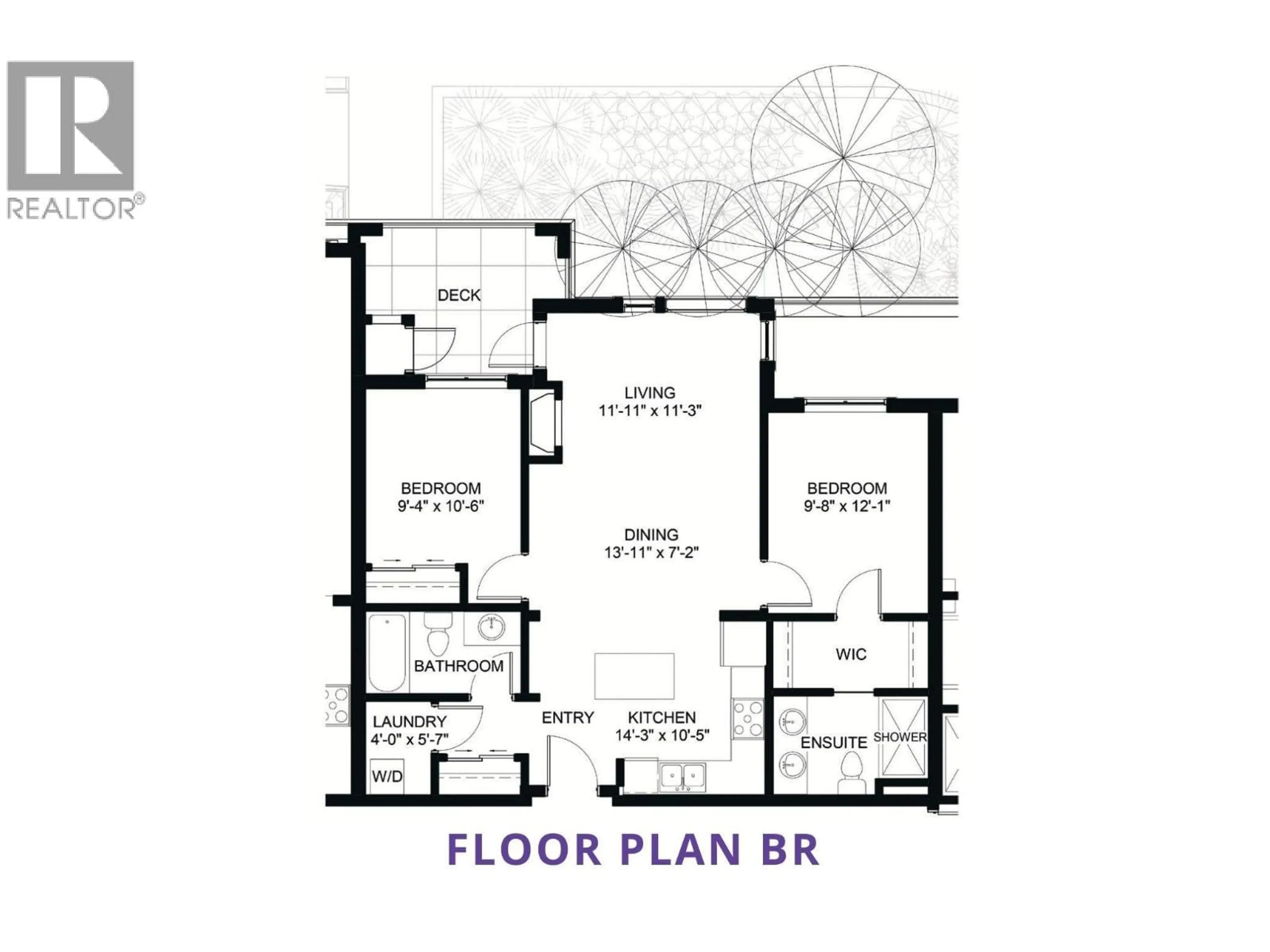 Floor plan for 102 - 2171 VAN HORNE DRIVE, Kamloops British Columbia V1S0E2