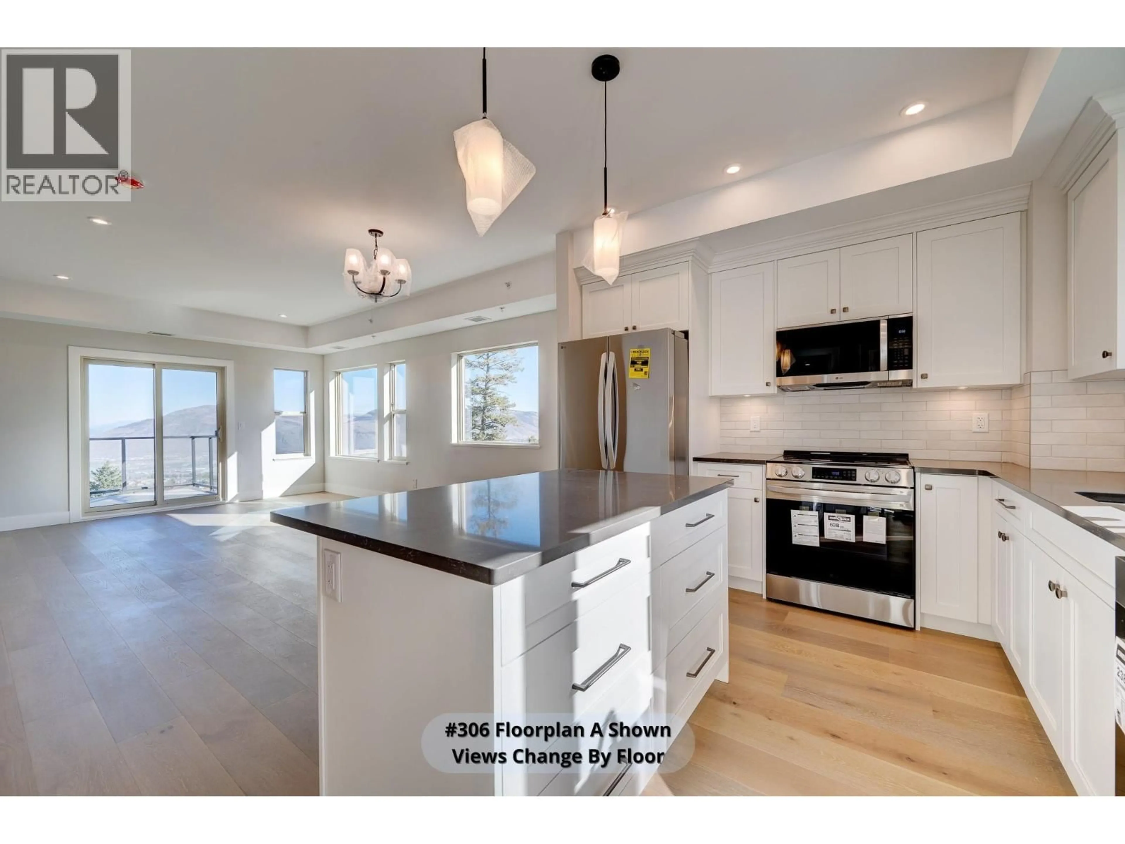 Open concept kitchen, ceramic/tile floor for 103 - 2171 VAN HORNE DRIVE, Kamloops British Columbia V1S0E2