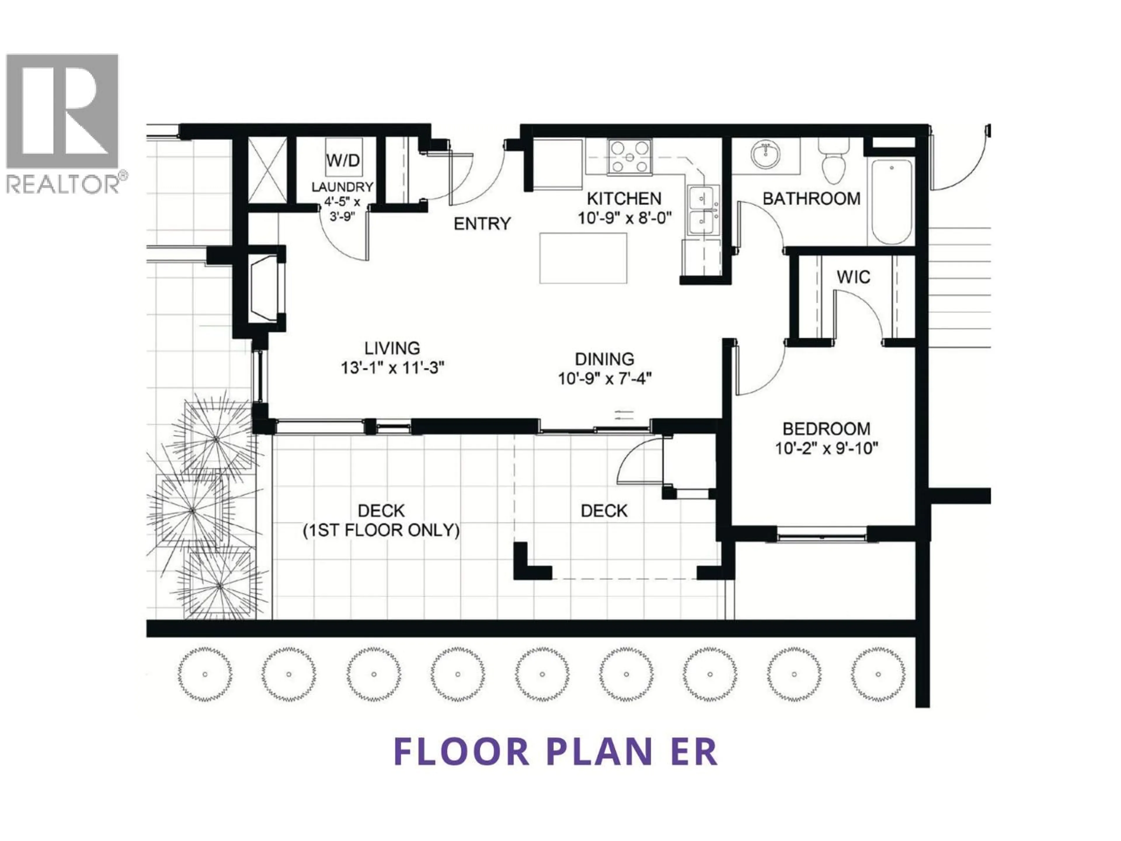 Floor plan for 104 - 2171 VAN HORNE DRIVE, Kamloops British Columbia V1S0E2