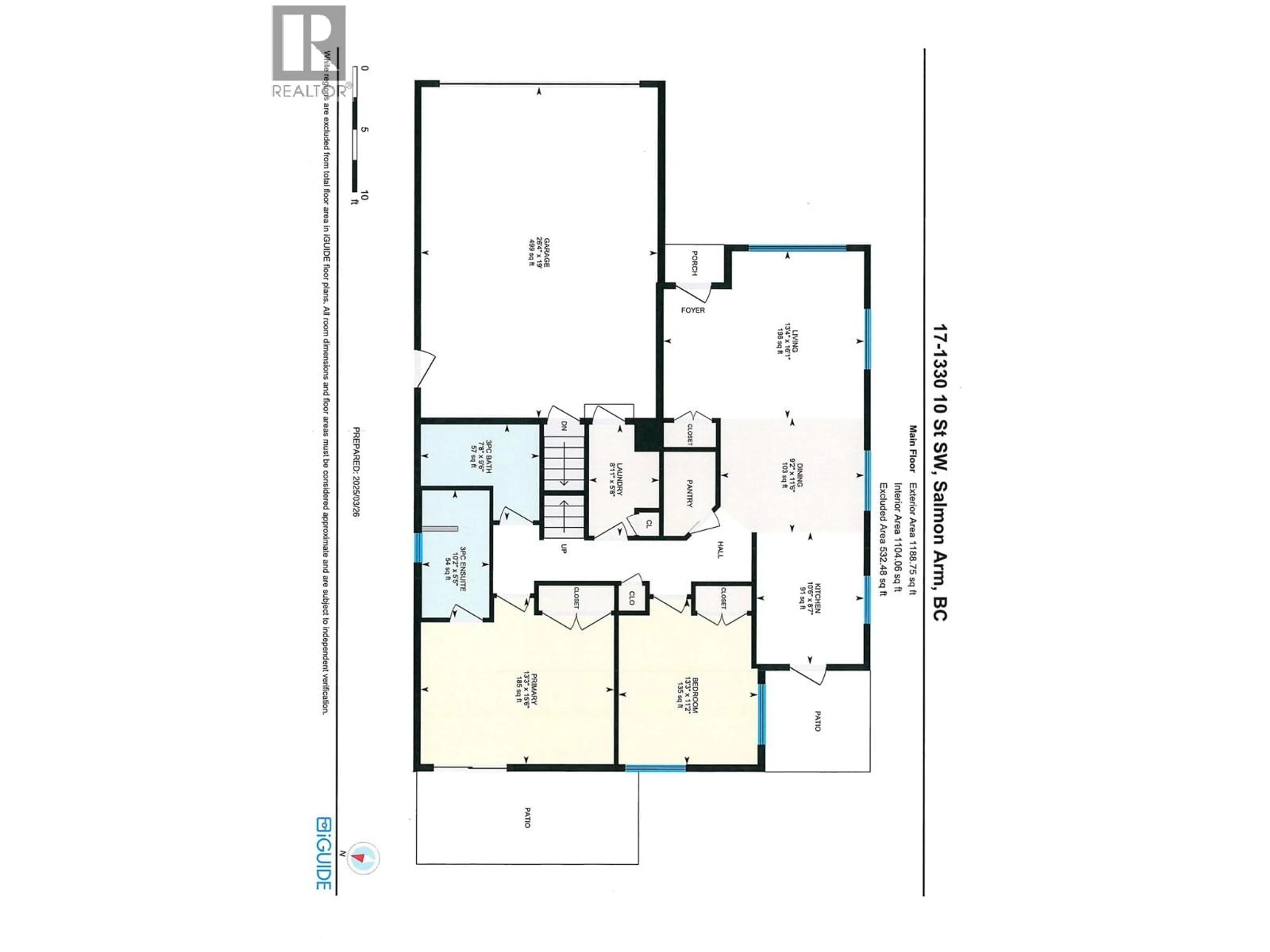 Floor plan for 17 - 1330 10 STREET SOUTHWEST, Salmon Arm British Columbia V1E0E4