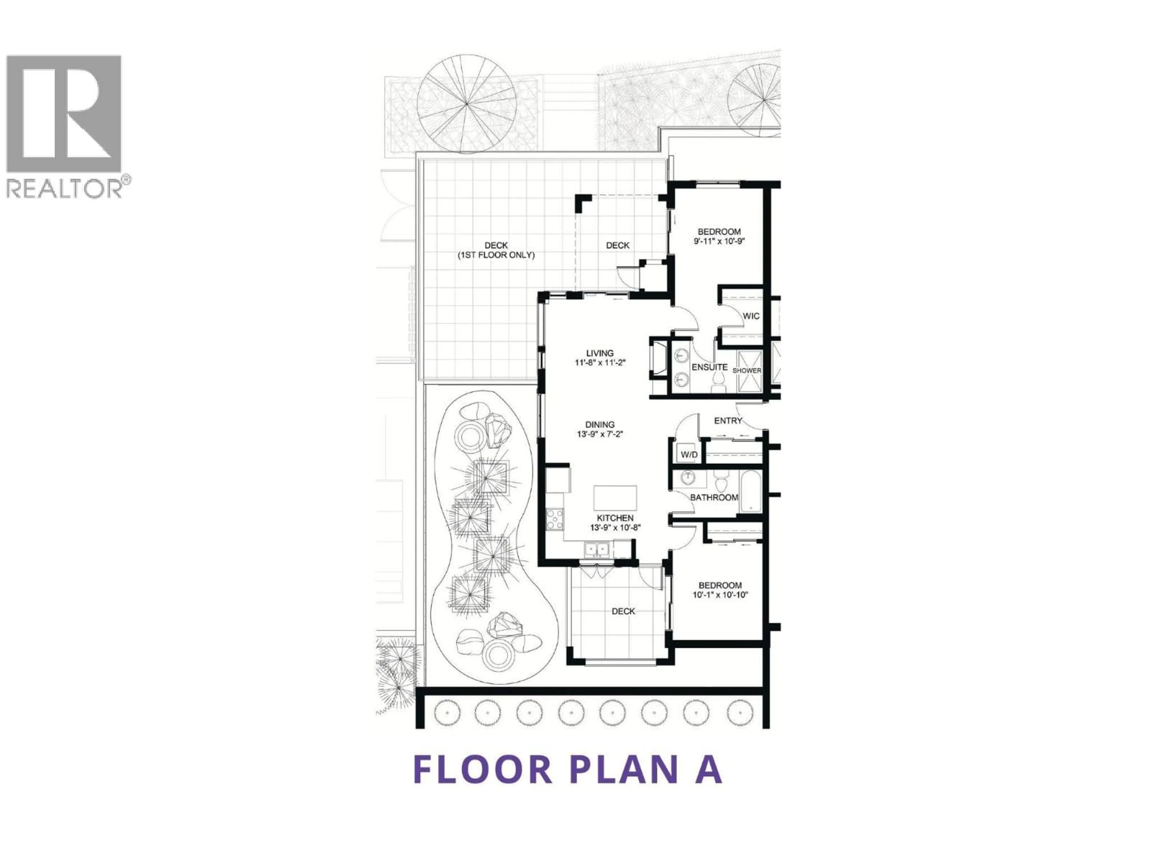 Floor plan for 106 - 2171 VAN HORNE DRIVE, Kamloops British Columbia V1S0E2