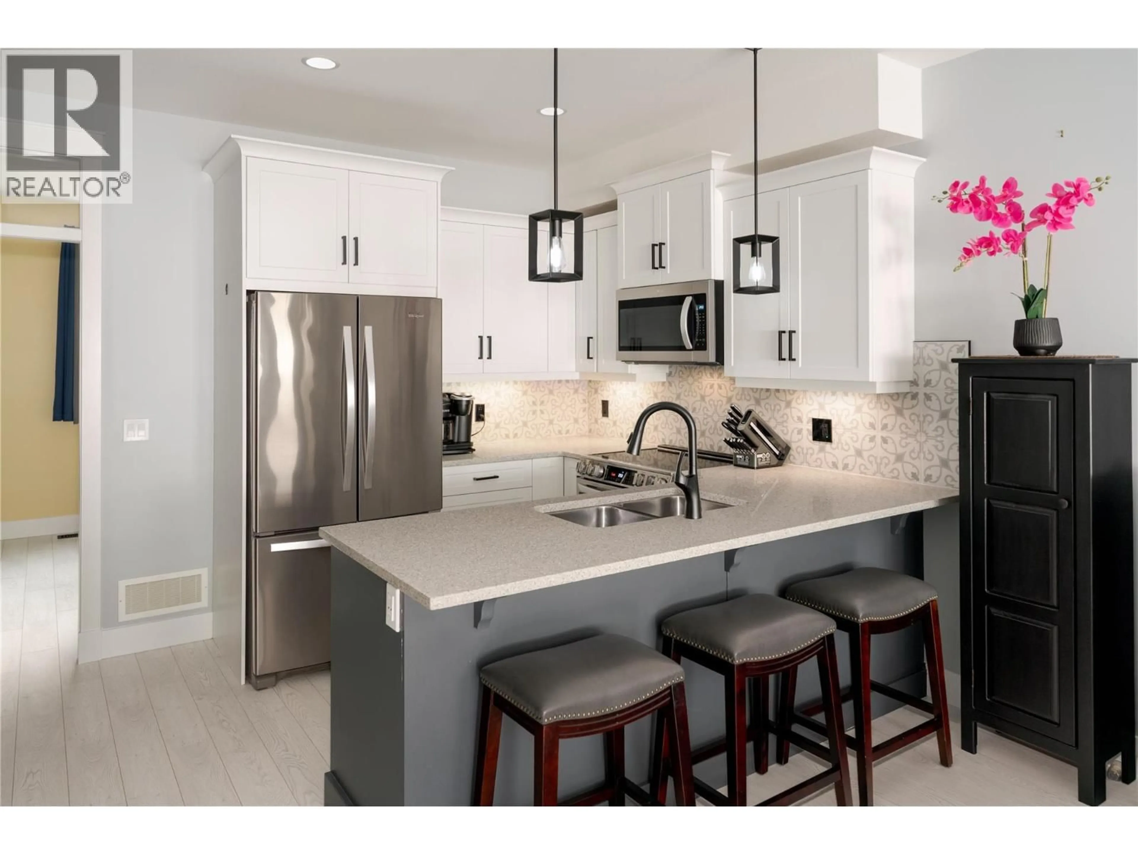 Open concept kitchen, ceramic/tile floor for 45 - 3359 COUGAR ROAD, Westbank British Columbia V4T3G1